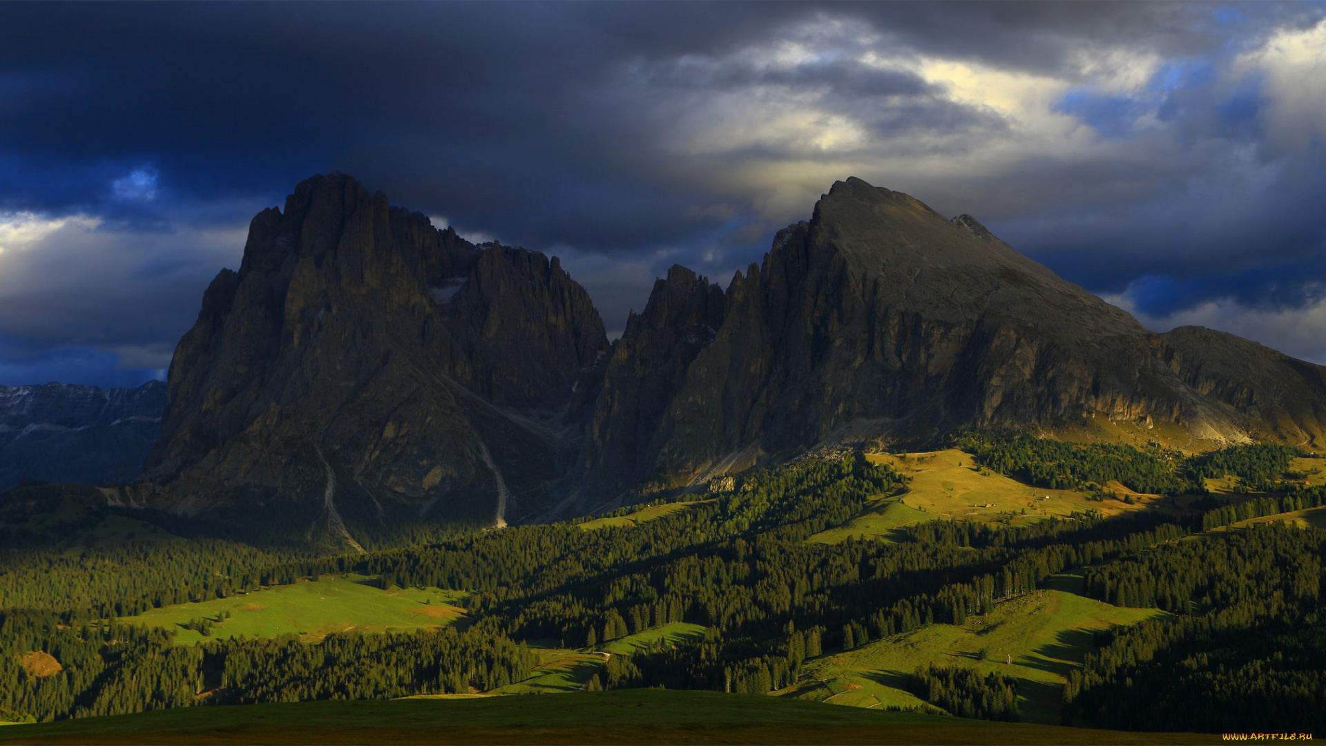 природа, горы, простор