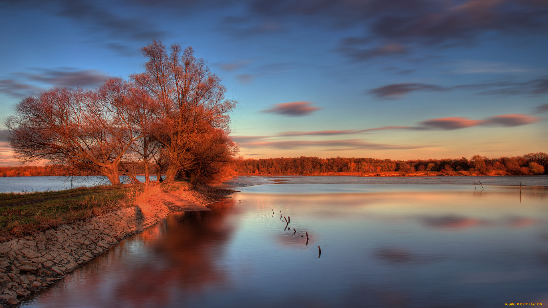 природа, реки, озера, простор