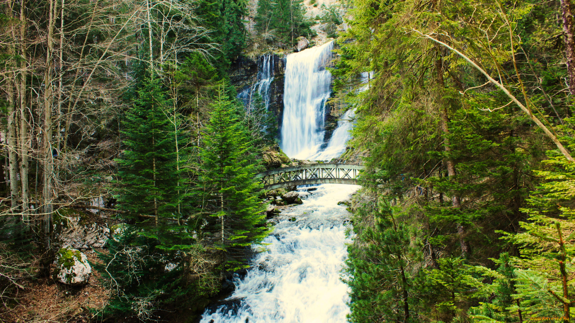 природа, водопады, простор