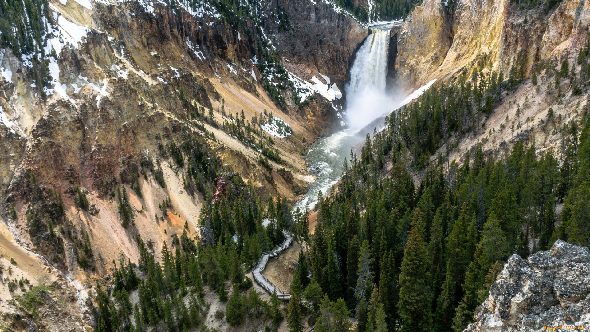 природа, водопады, простор