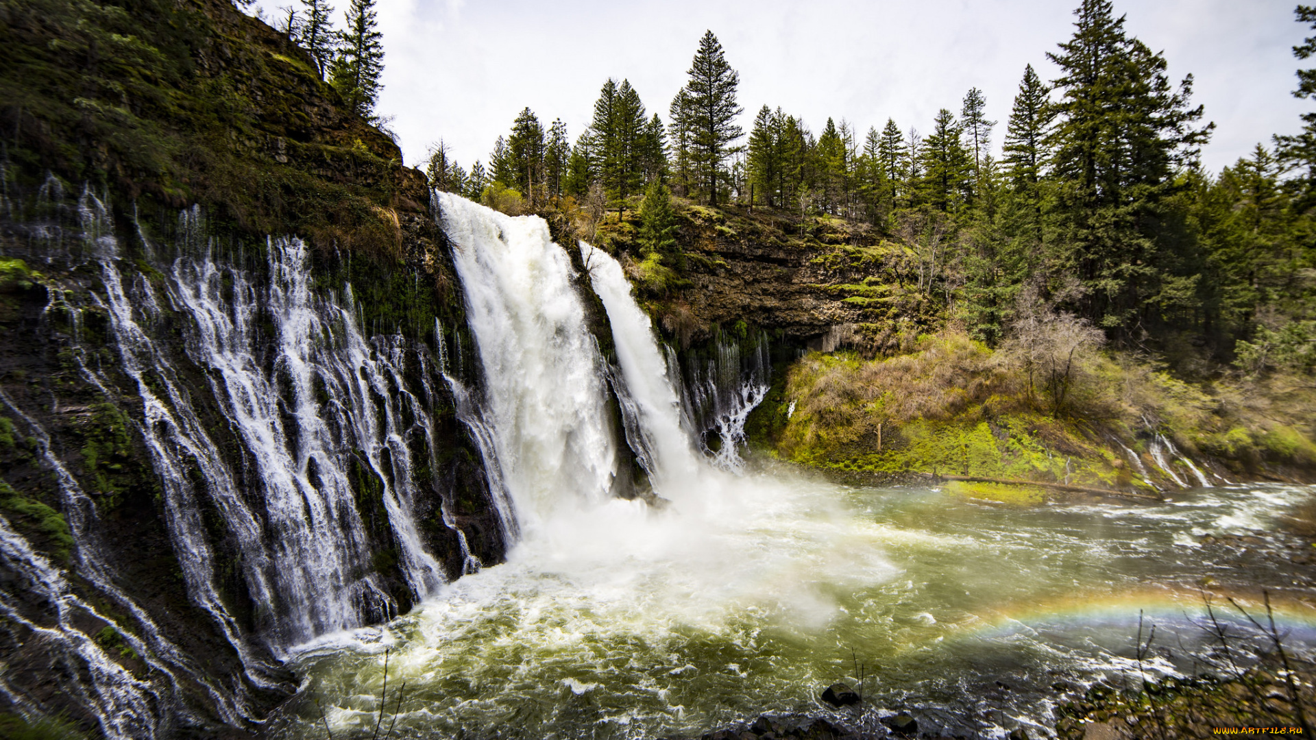 природа, водопады, простор