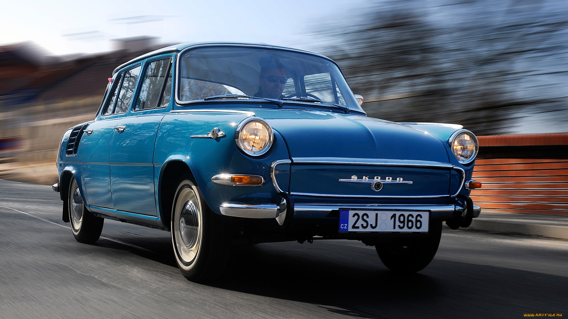 skoda, 1000, mb, 1966, автомобили, skoda, 1000, mb, 1966, blue