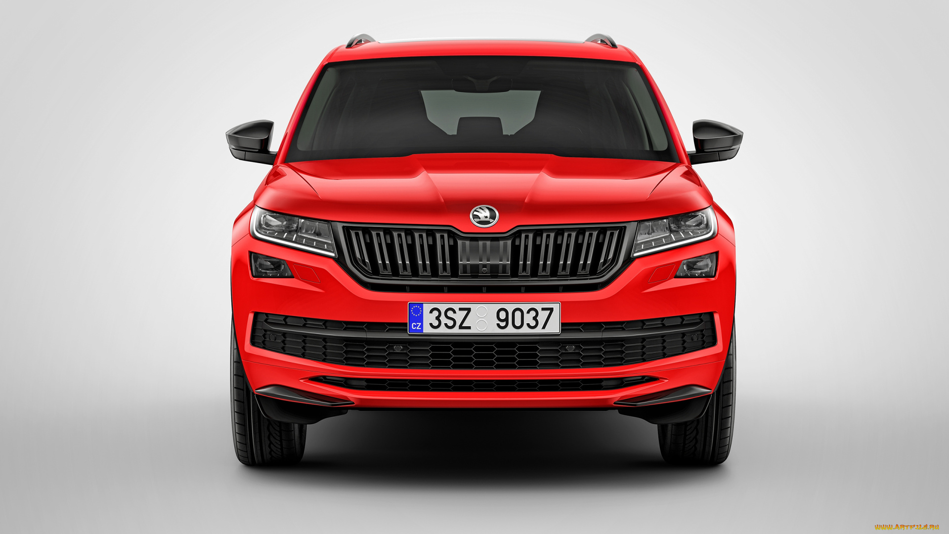 skoda, kodiaq, 4&, 215, 4, sportline, 2017, автомобили, skoda, kodiaq, sportline, 2017, красный