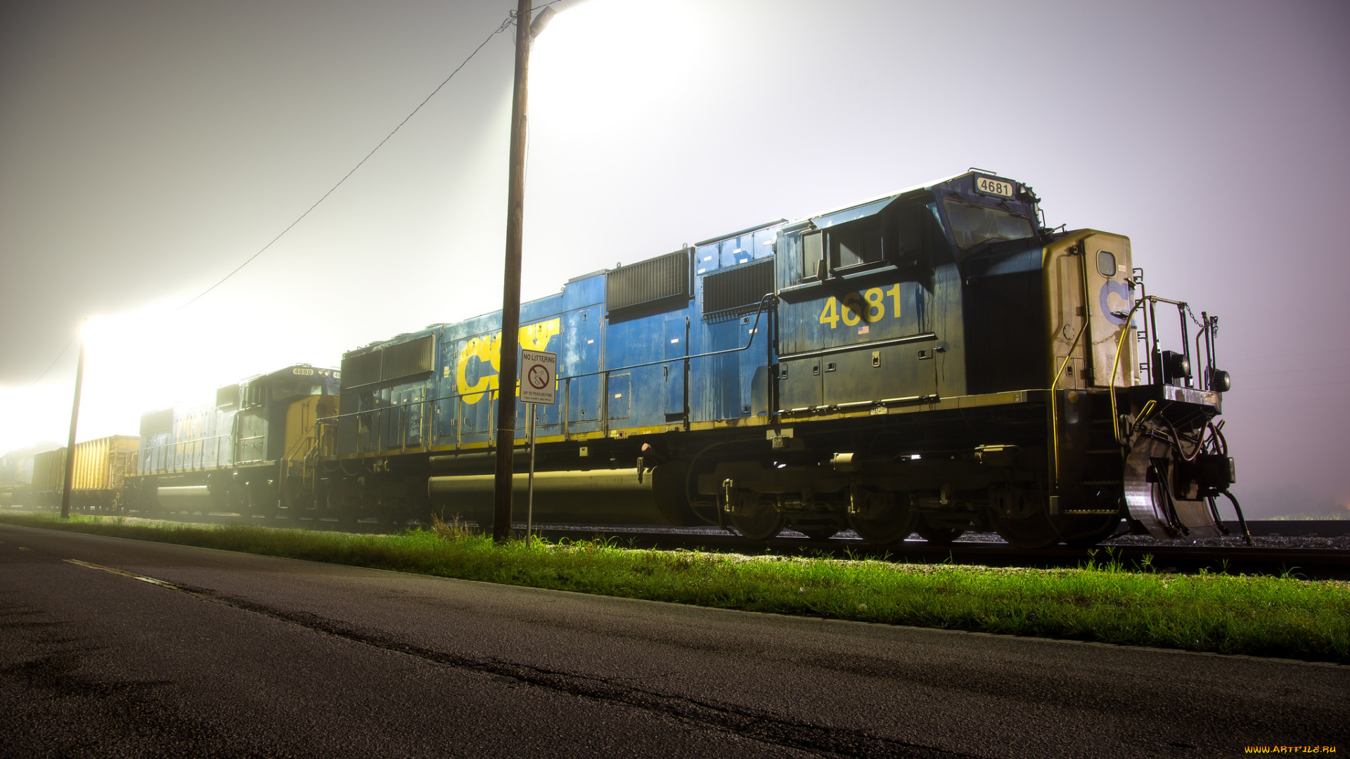 техника, поезда, локомотив, состав