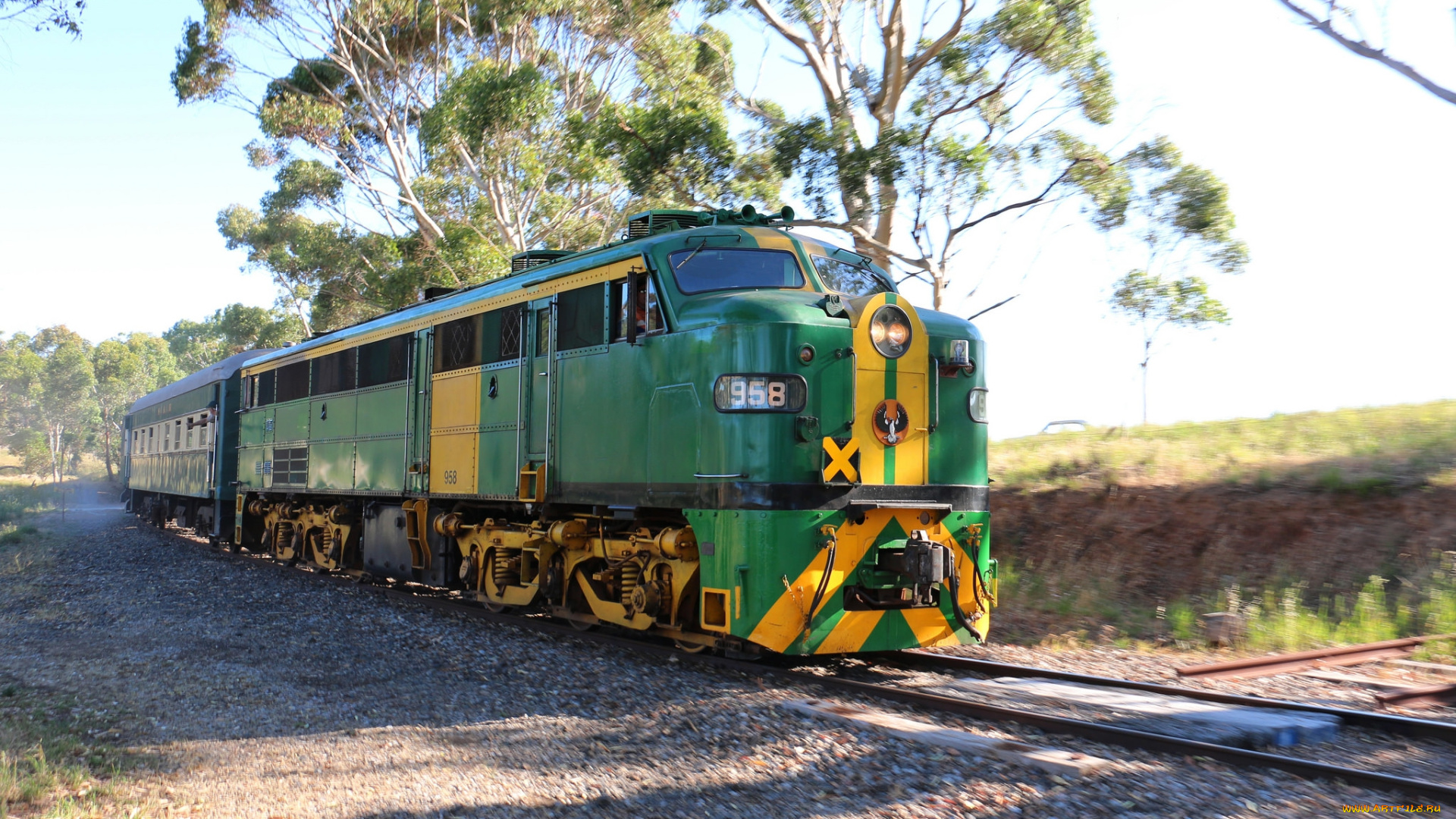 техника, поезда, локомотив, состав