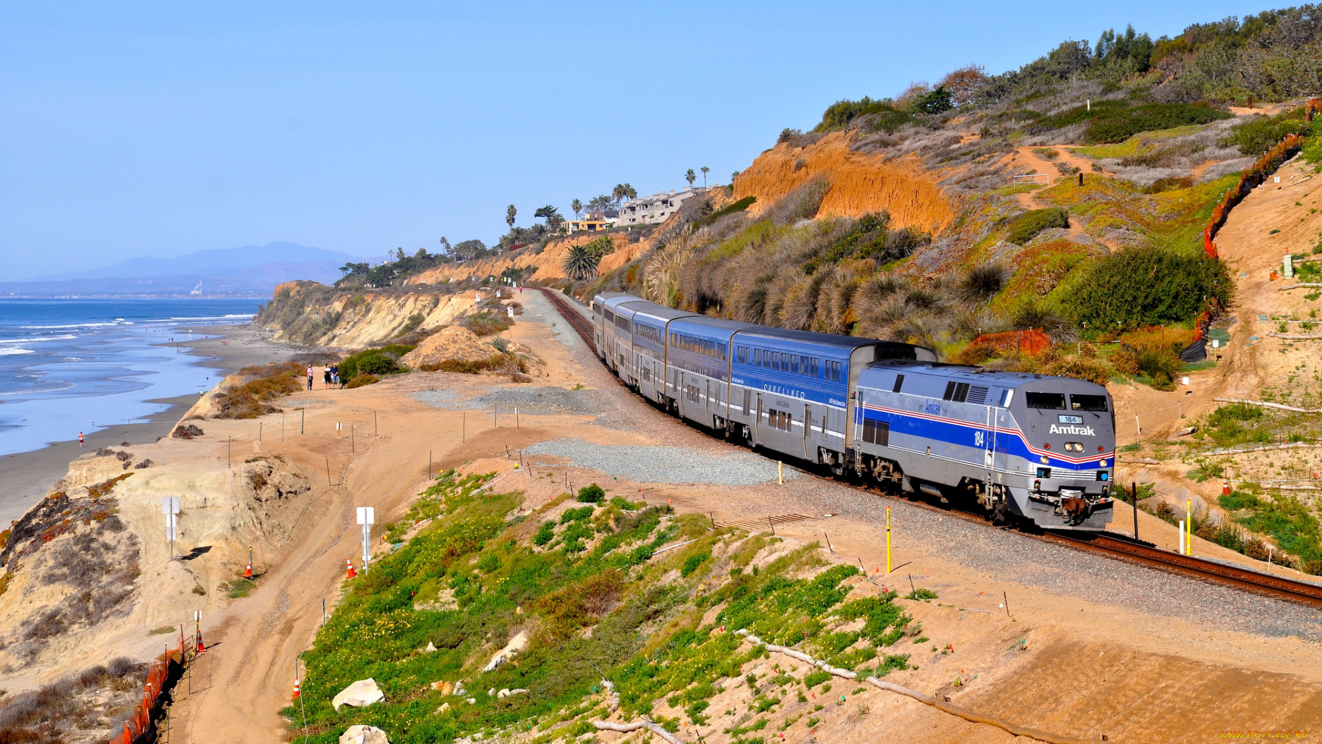 техника, поезда, локомотив, состав