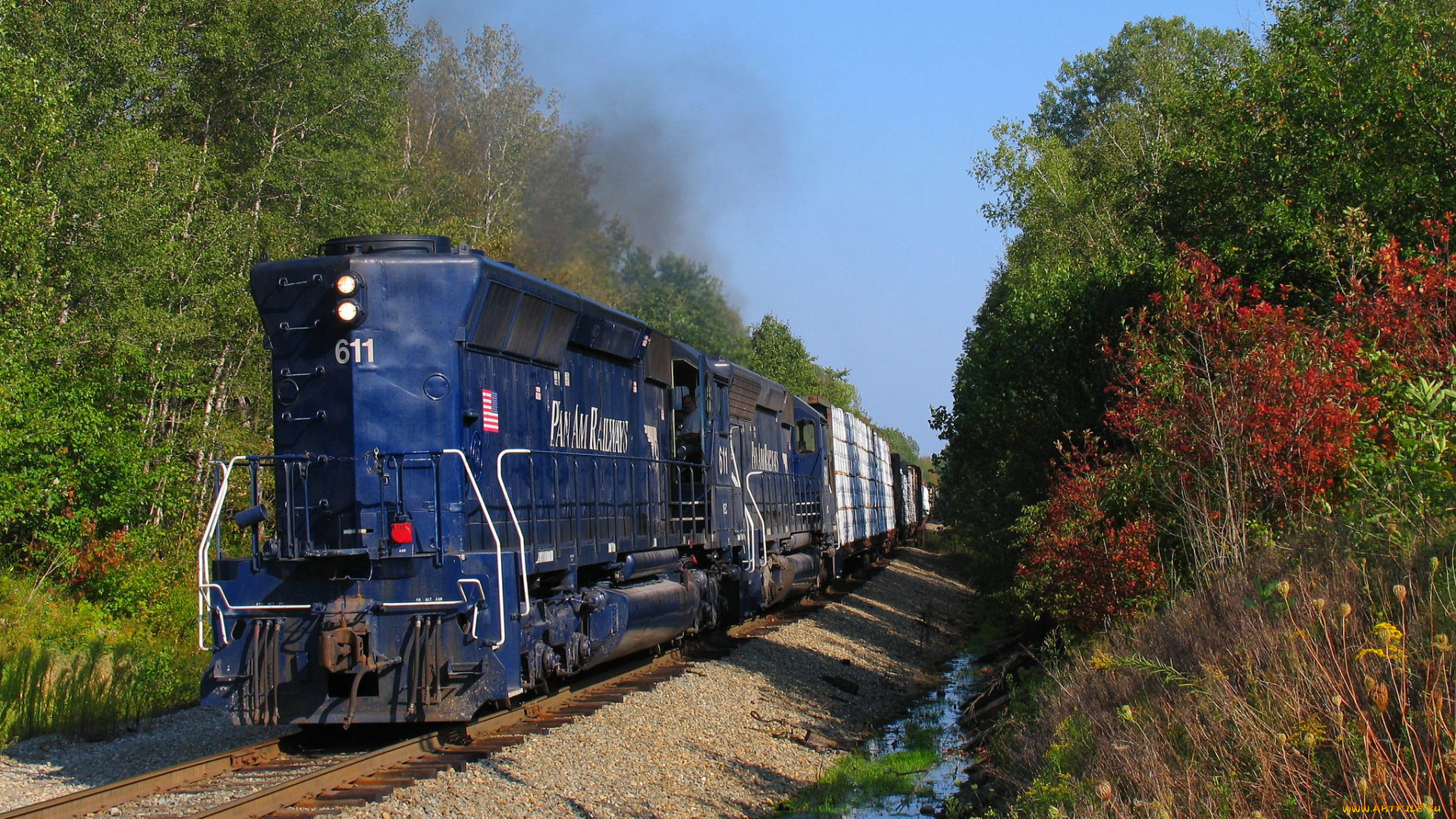 техника, поезда, локомотив, состав