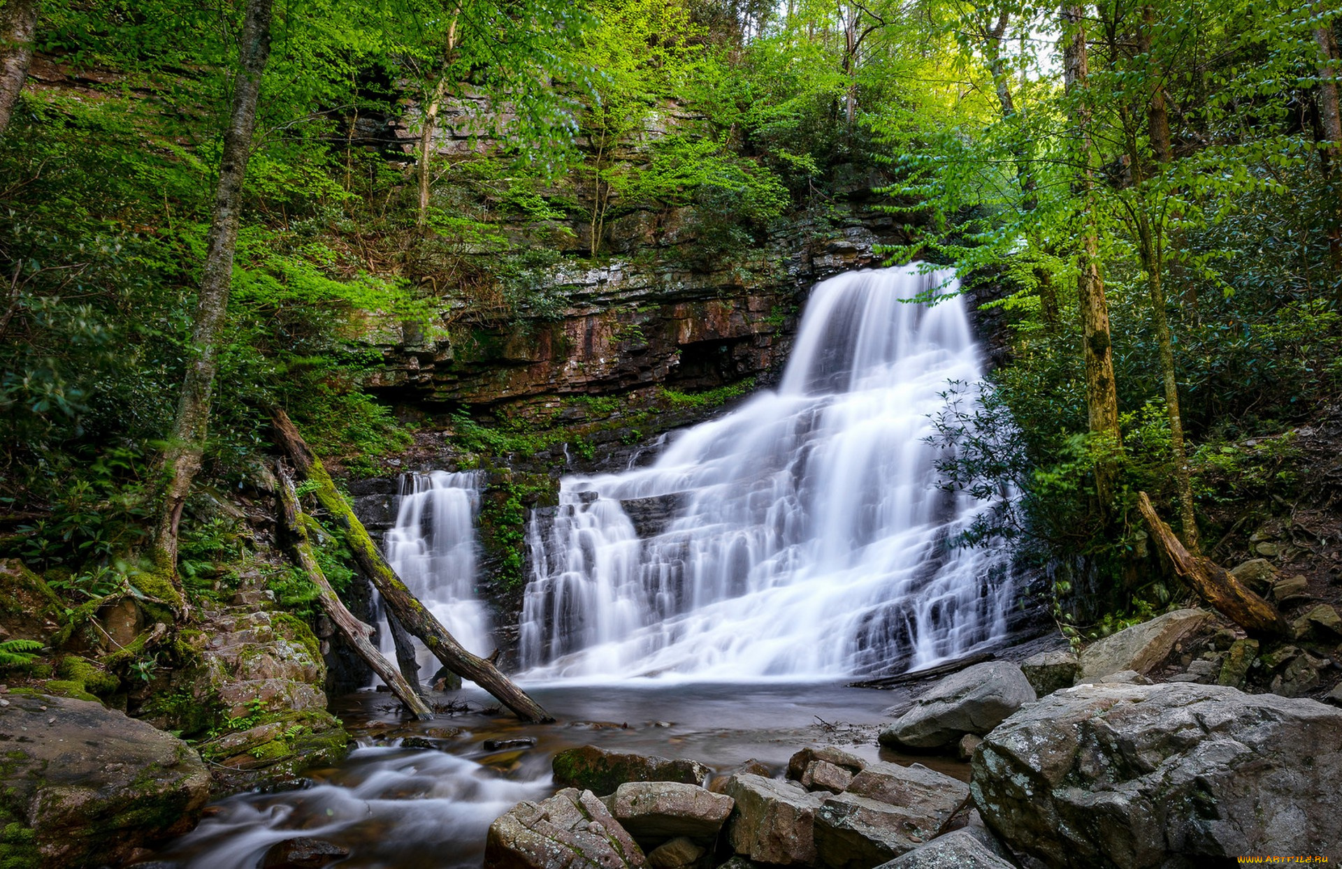 природа, водопады, простор