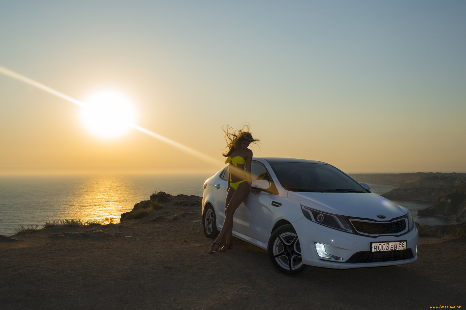 автомобили, -авто, с, девушками, kia, rio