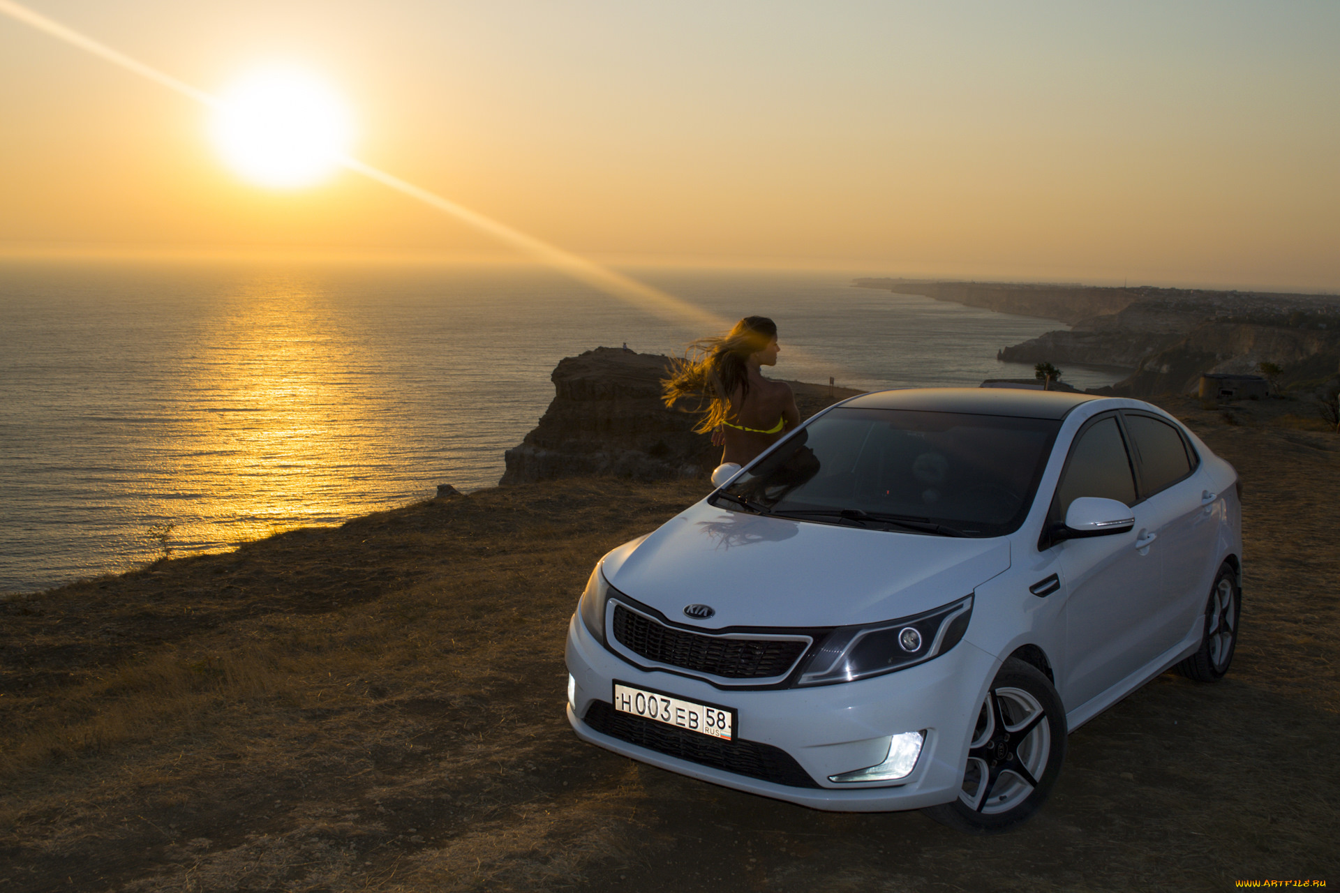 автомобили, -авто, с, девушками, kia, rio