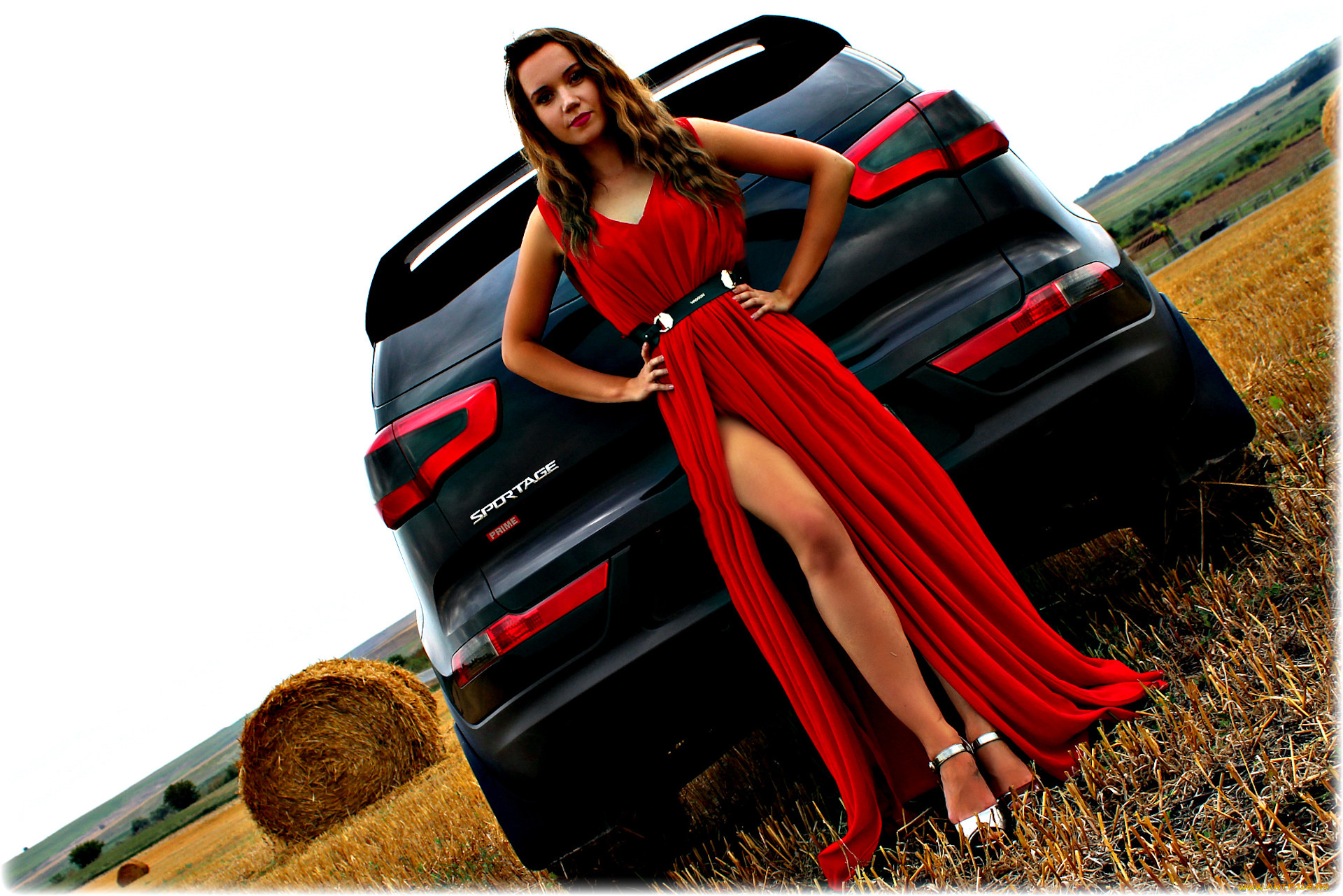 автомобили, -авто, с, девушками, kia, sportage