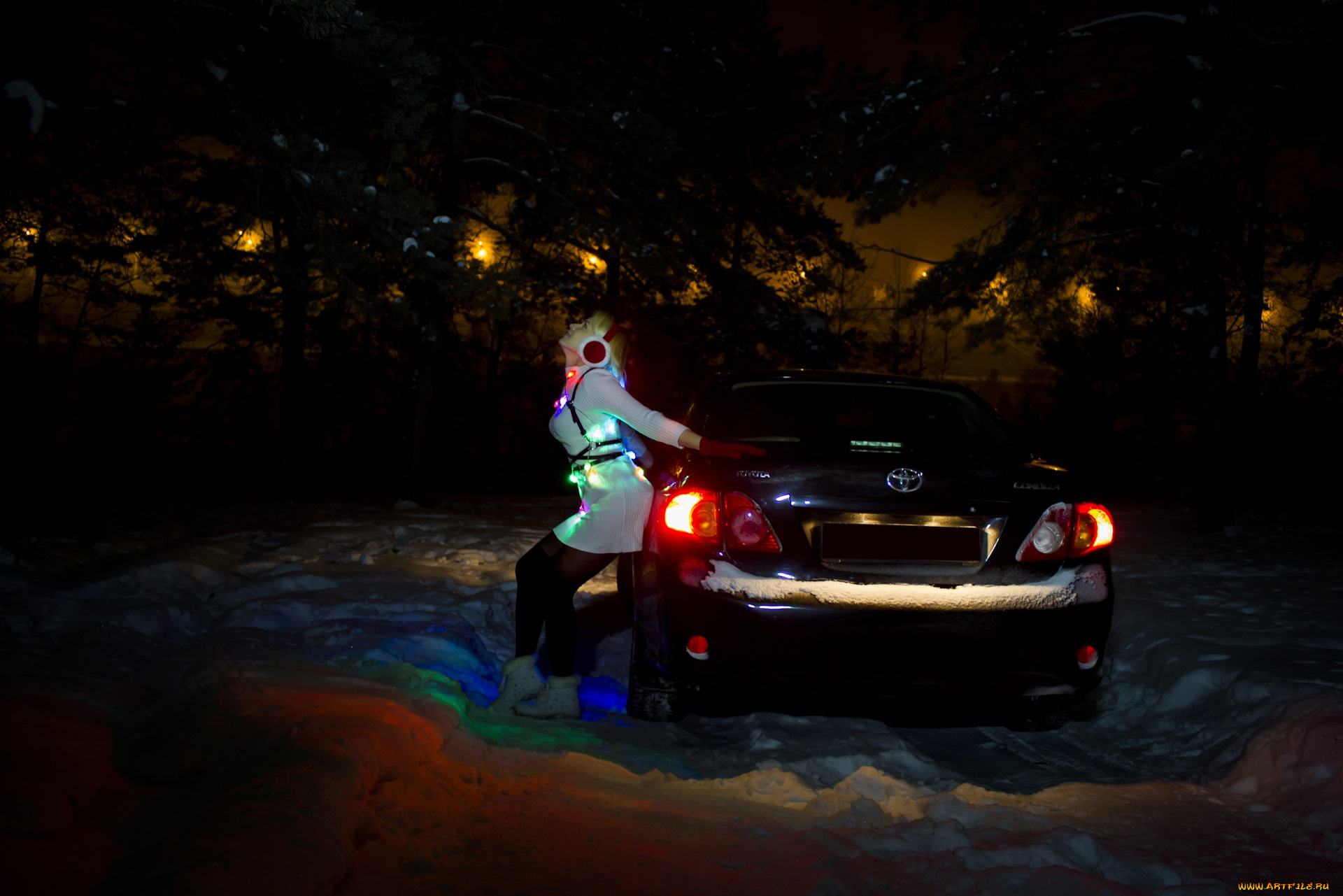 автомобили, -авто, с, девушками, toyota, corolla