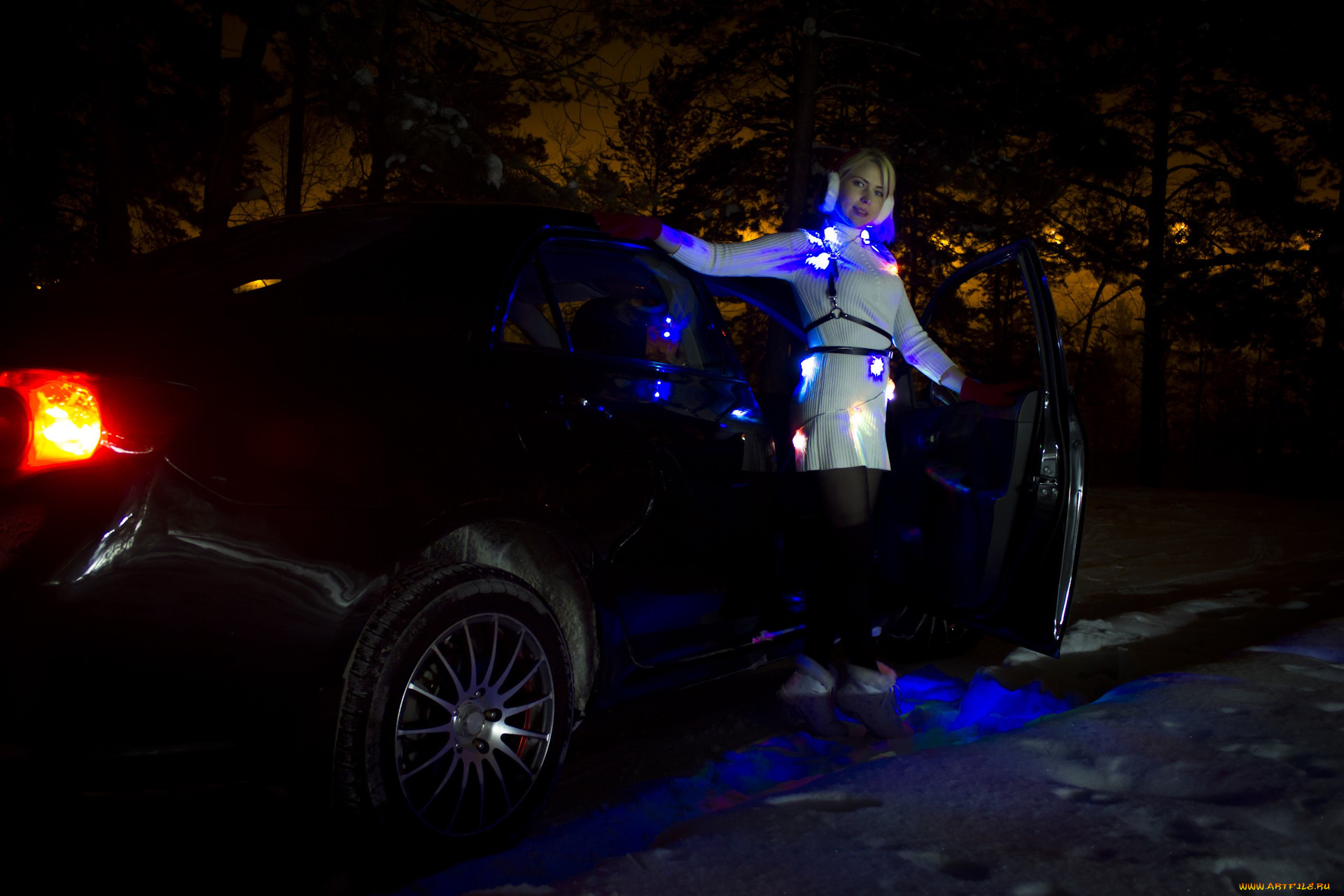 автомобили, -авто, с, девушками, toyota, corolla