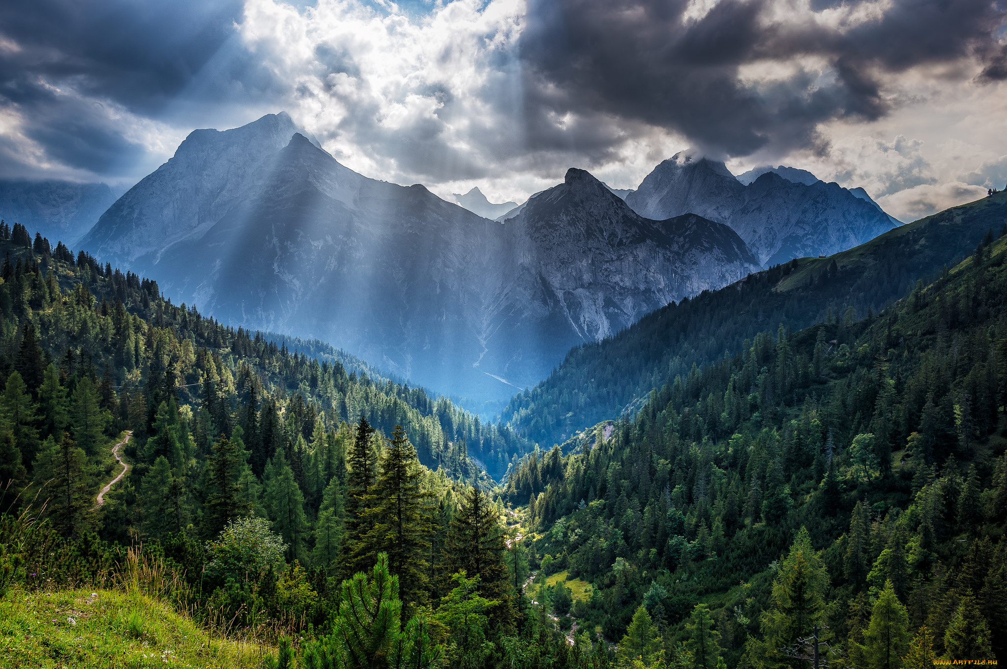 природа, горы, простор