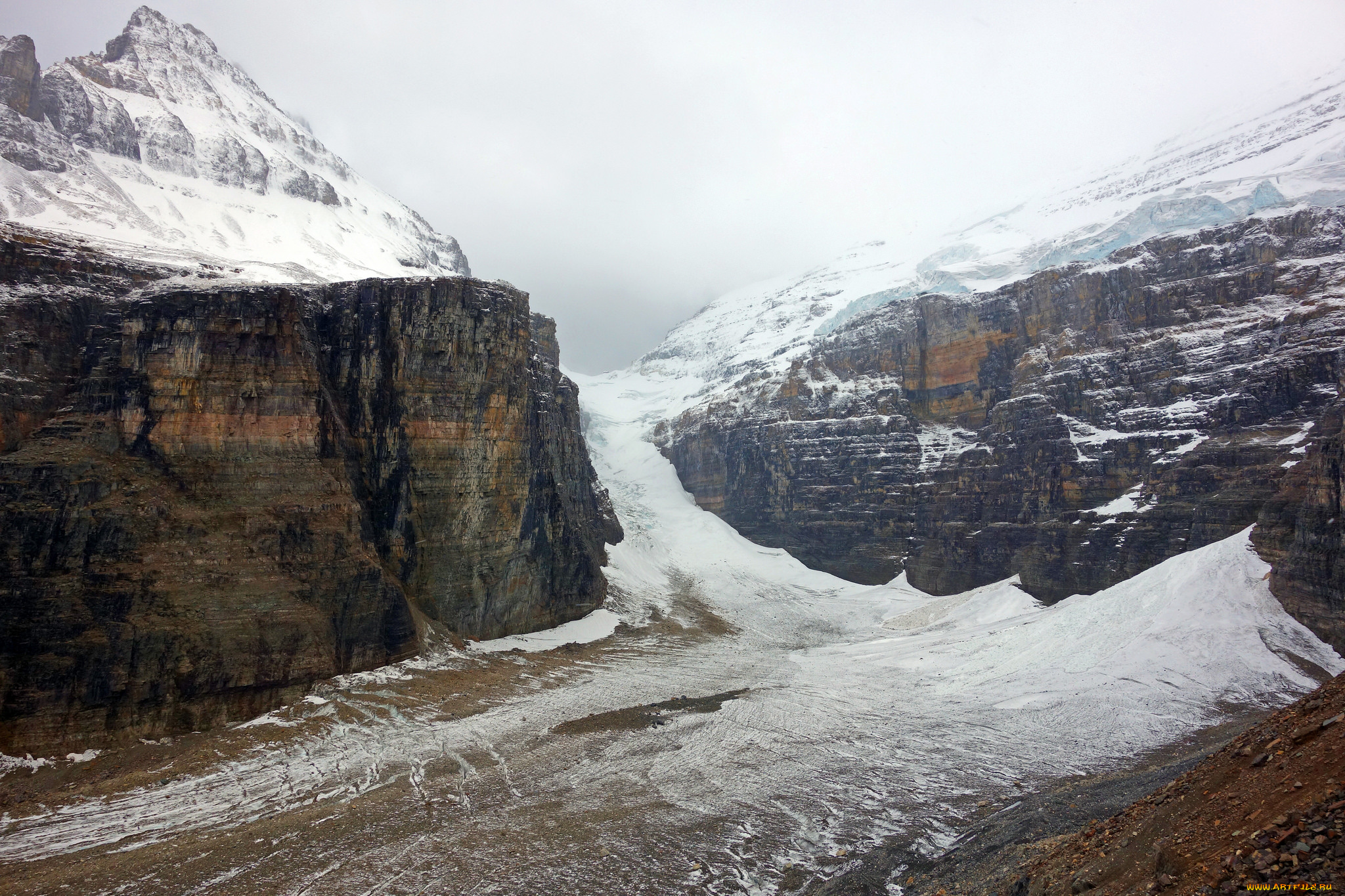 природа, айсберги, и, ледники, простор