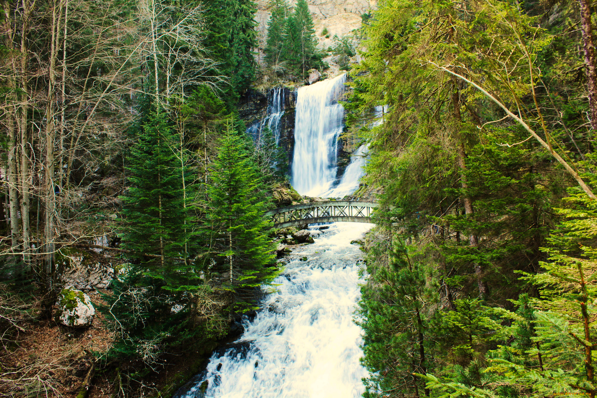 природа, водопады, простор
