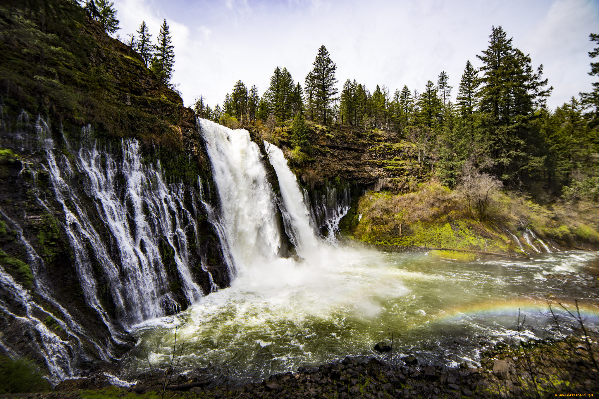 природа, водопады, простор