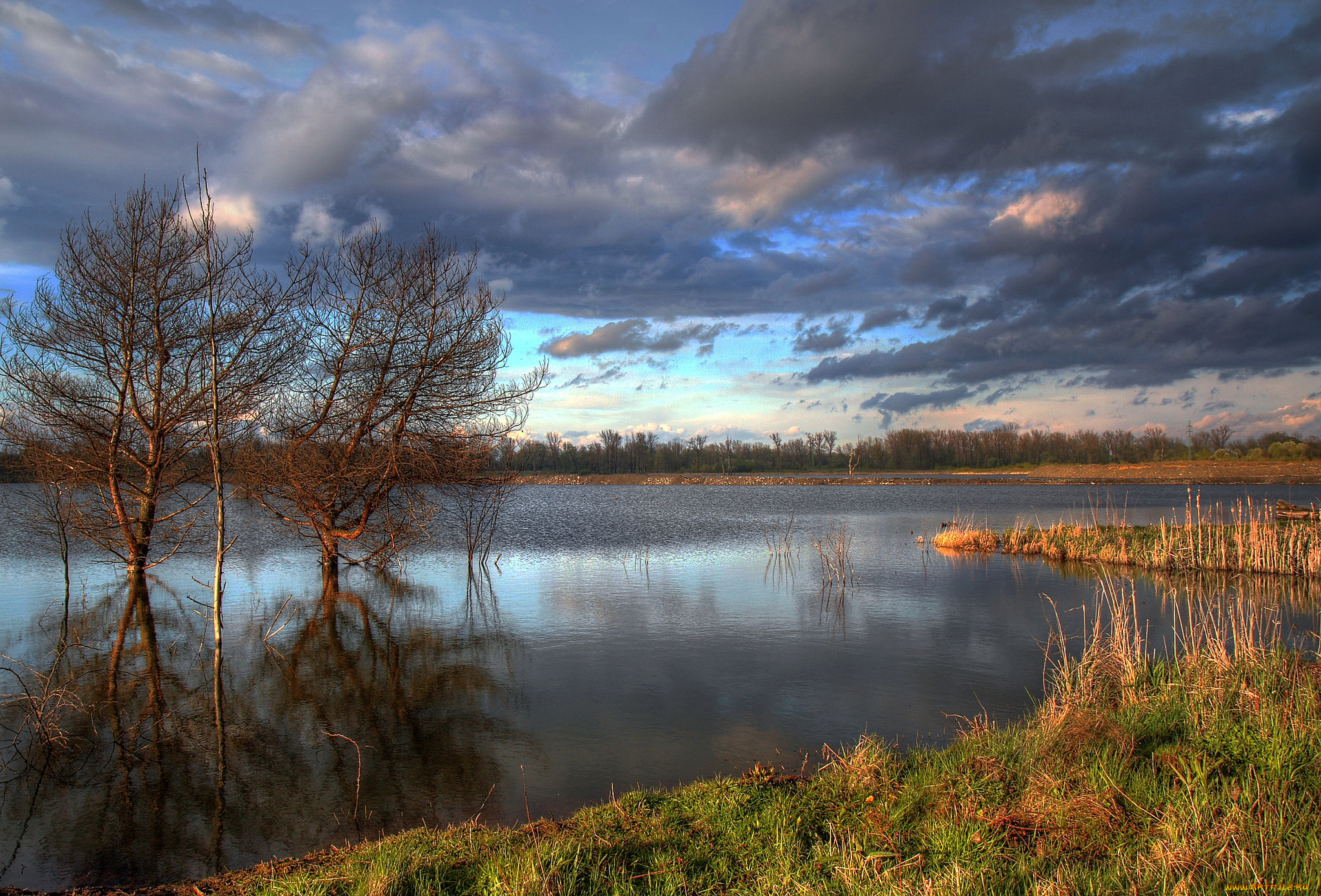 природа, реки, озера, простор