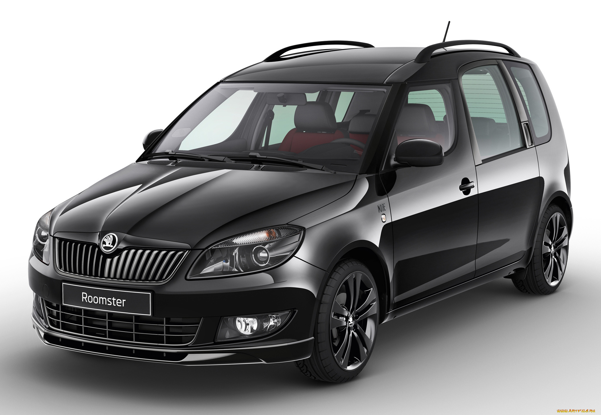 skoda, roomster, noire, 2013, автомобили, skoda, roomster, noire, 2013, чёрный