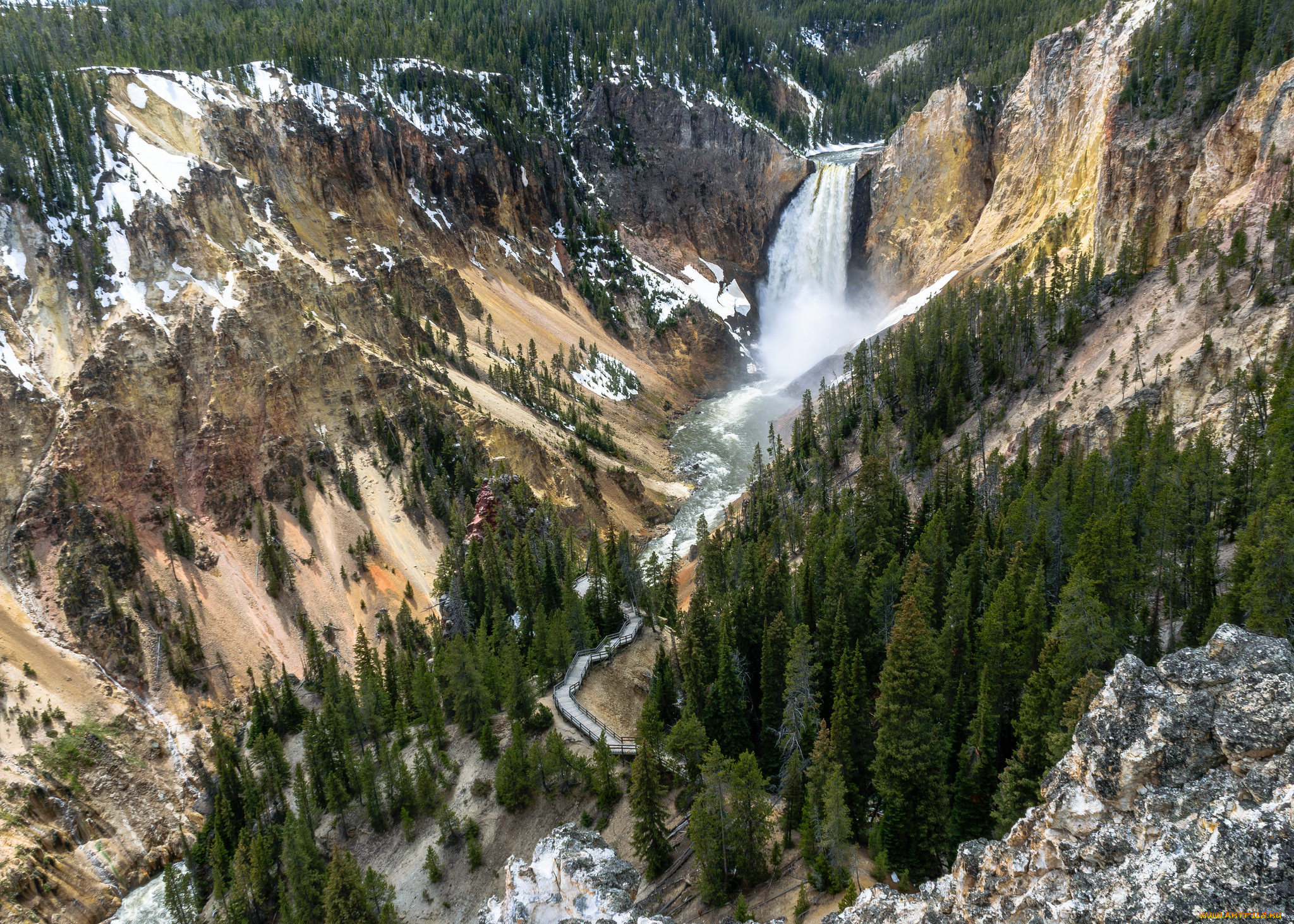 природа, водопады, простор