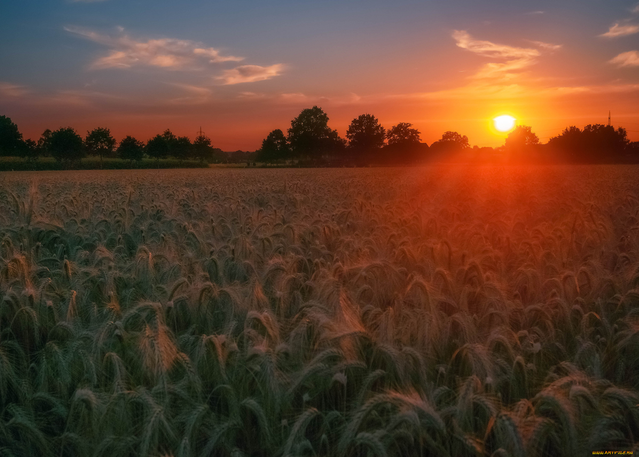 природа, восходы, закаты, простор