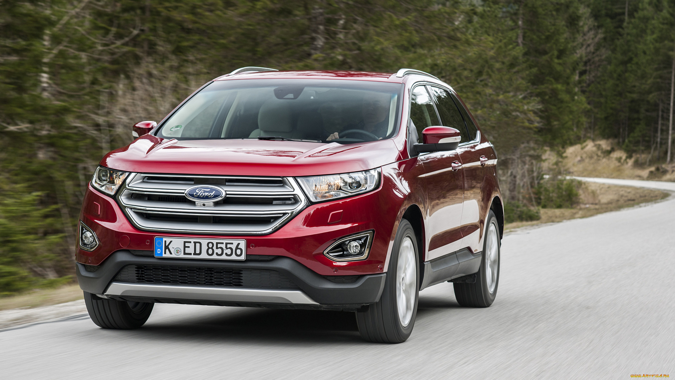 ford, edge, 2017, автомобили, ford, edge, 2017, red