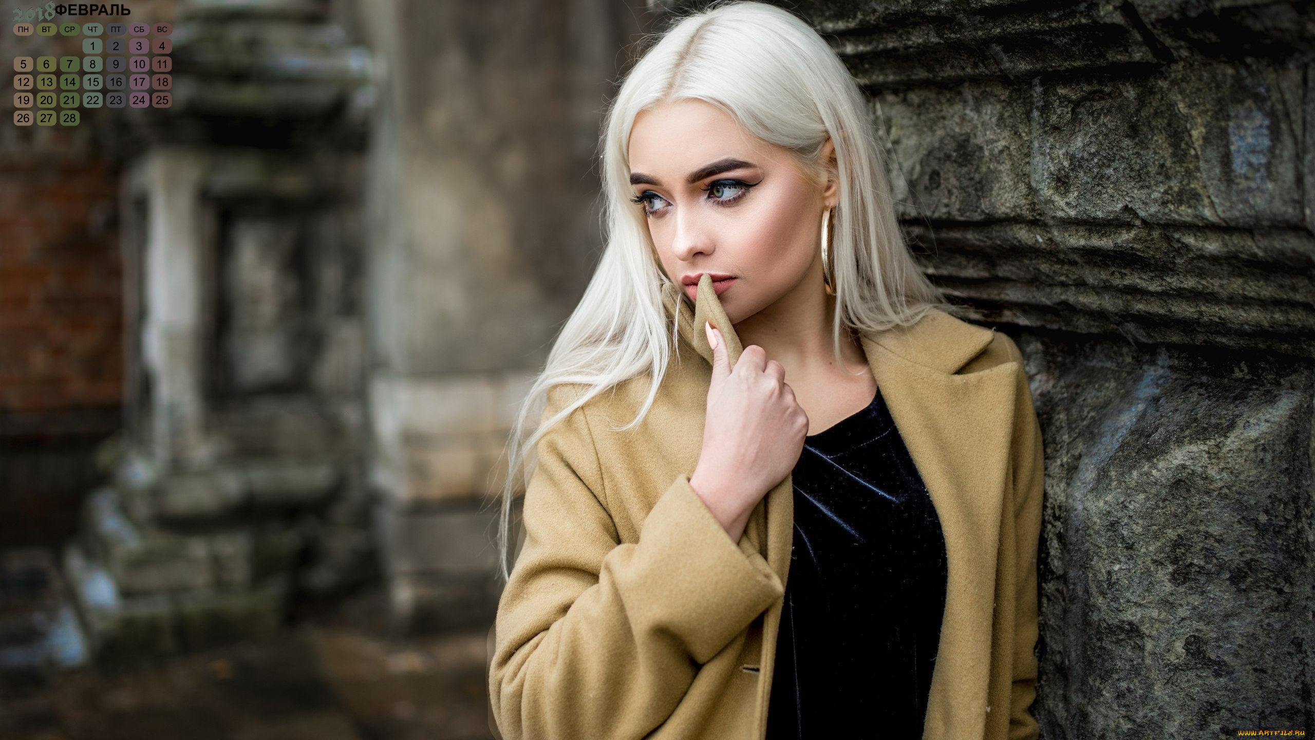 календари, девушки, 2018, девушка, взгляд