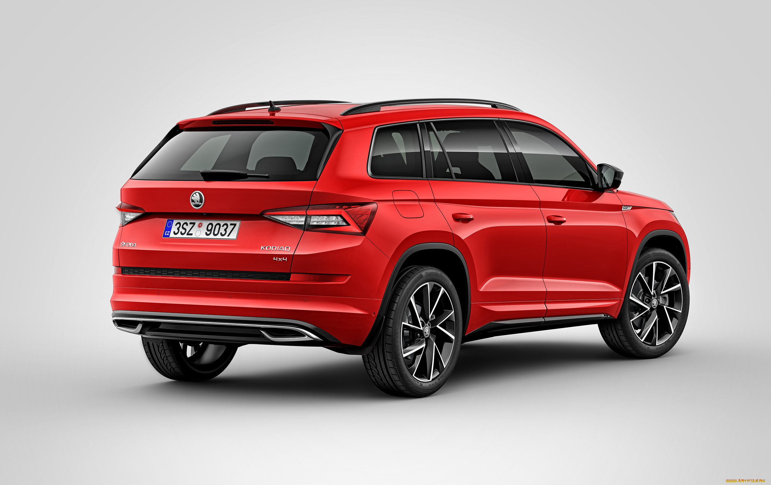 skoda, kodiaq, 4&, 215, 4, sportline, 2017, автомобили, skoda, kodiaq, sportline, 2017, красный
