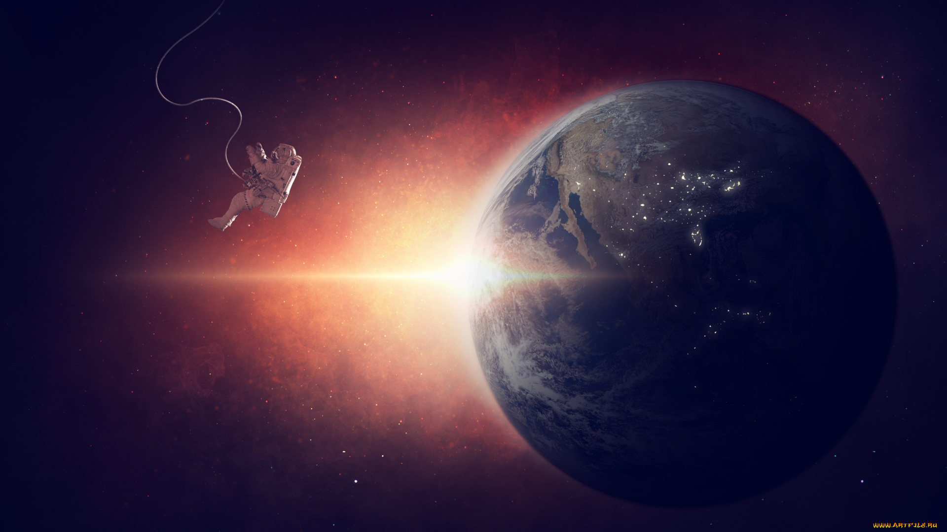 космос, астронавты, космонавты, планета, вселенная, галактики, звезды, земля, космонавт