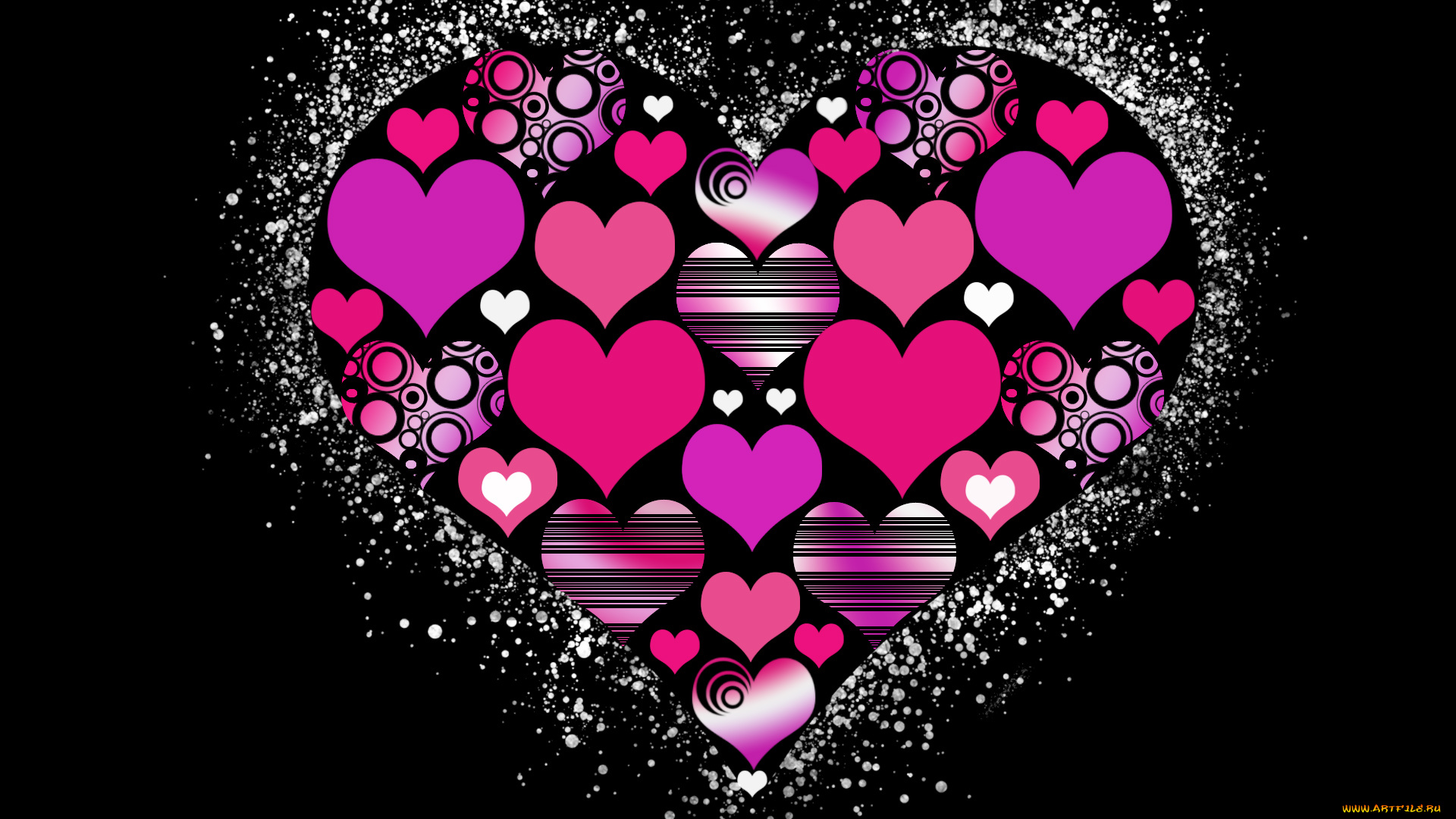 праздничные, день, святого, валентина, , сердечки, , любовь, сердечки, фон