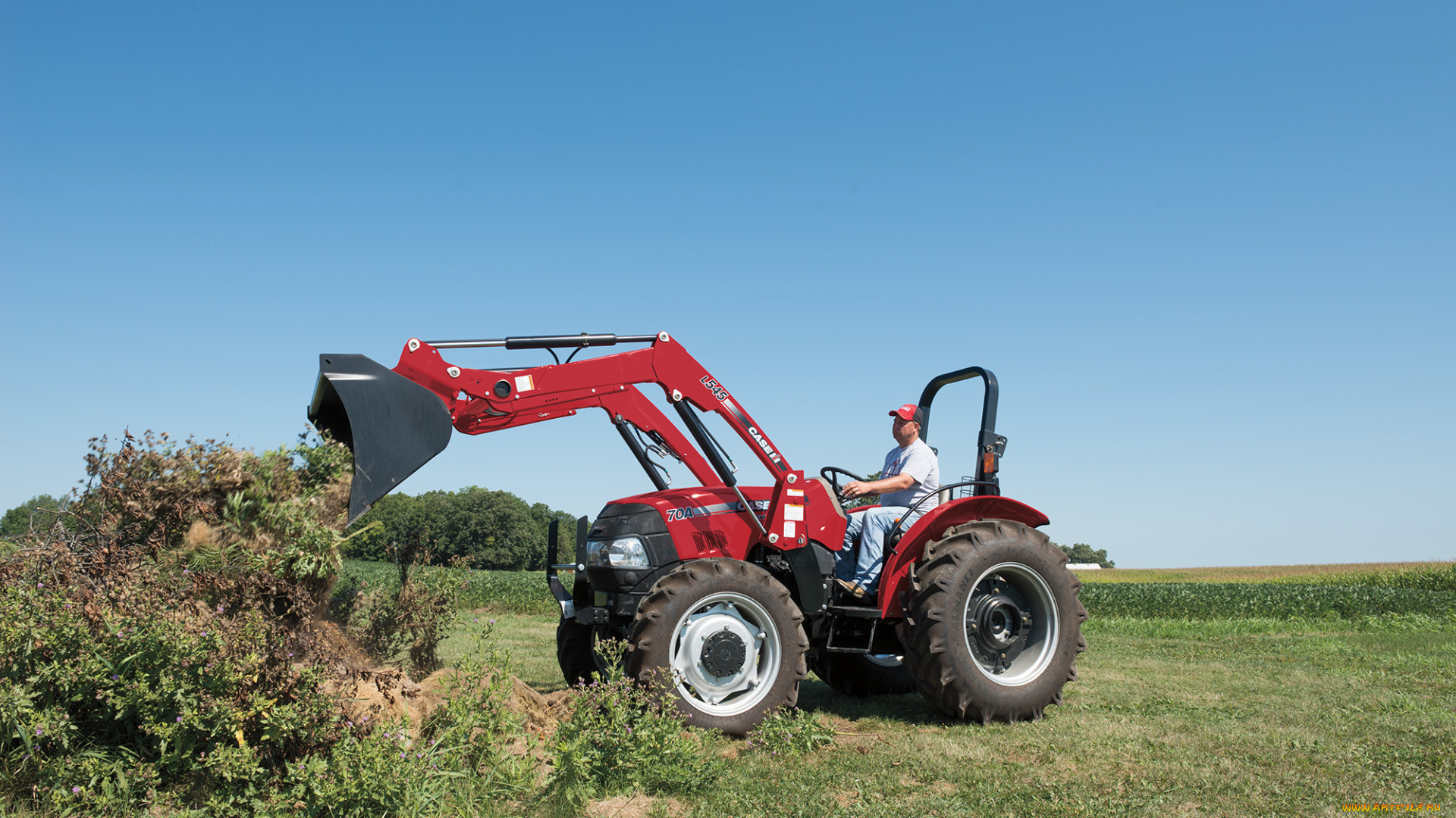 техника, фронтальные, погрузчики, case