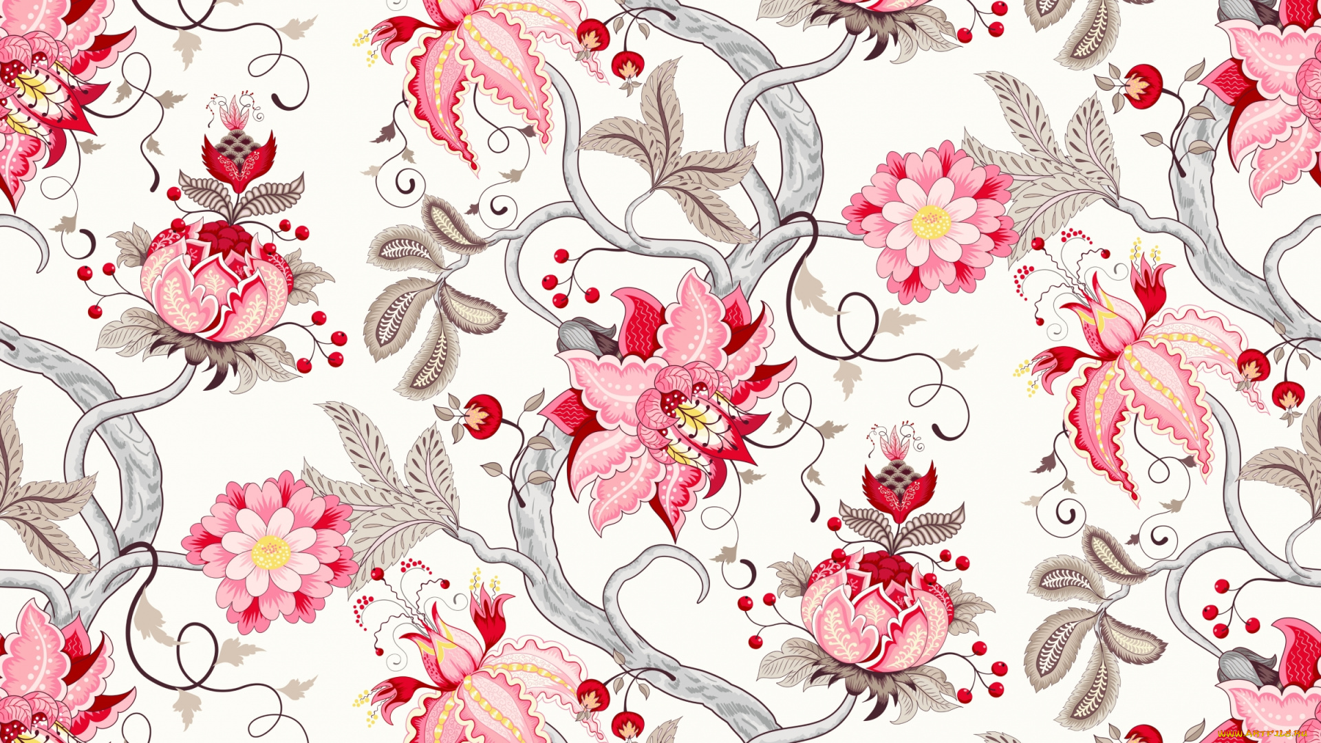 векторная, графика, цветы, , flowers, цветы, фон