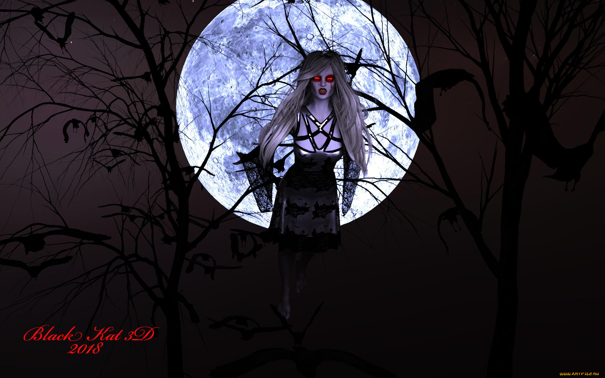 3д, графика, существа, , creatures, девушка, взгляд, фон