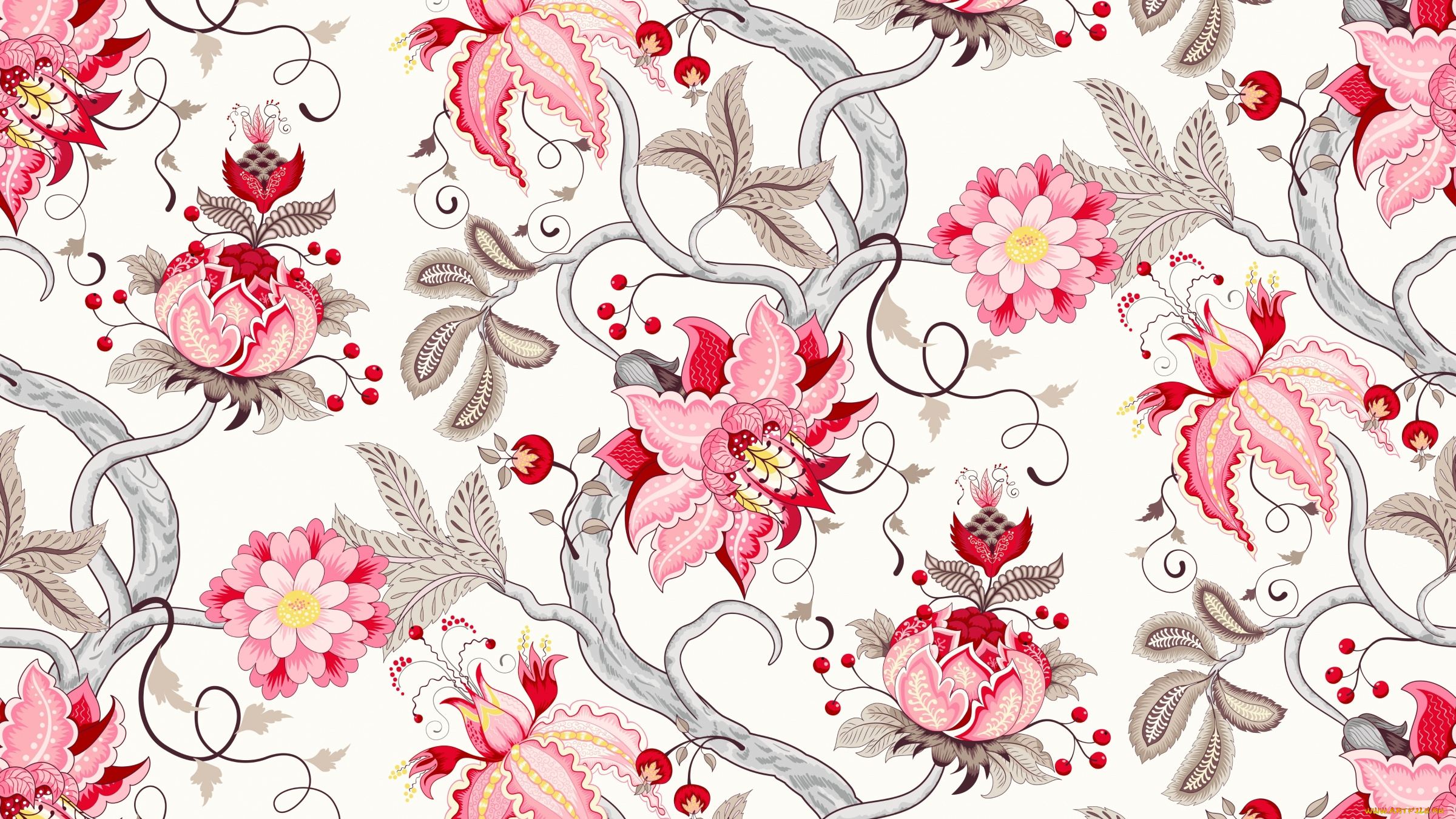 векторная, графика, цветы, , flowers, цветы, фон