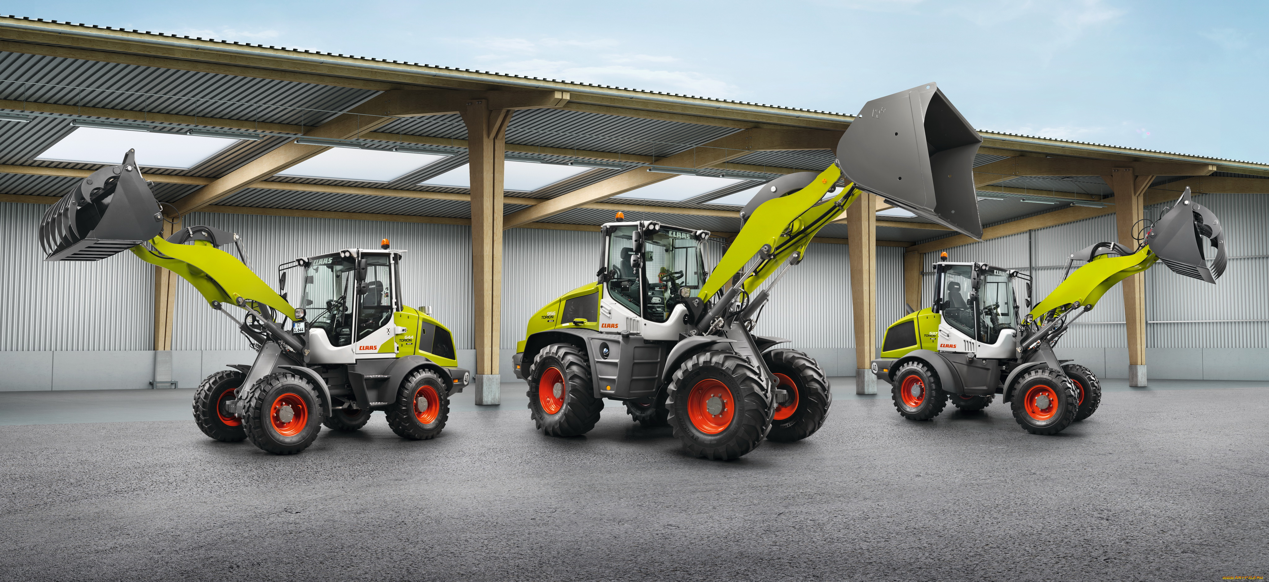 техника, фронтальные, погрузчики, claas