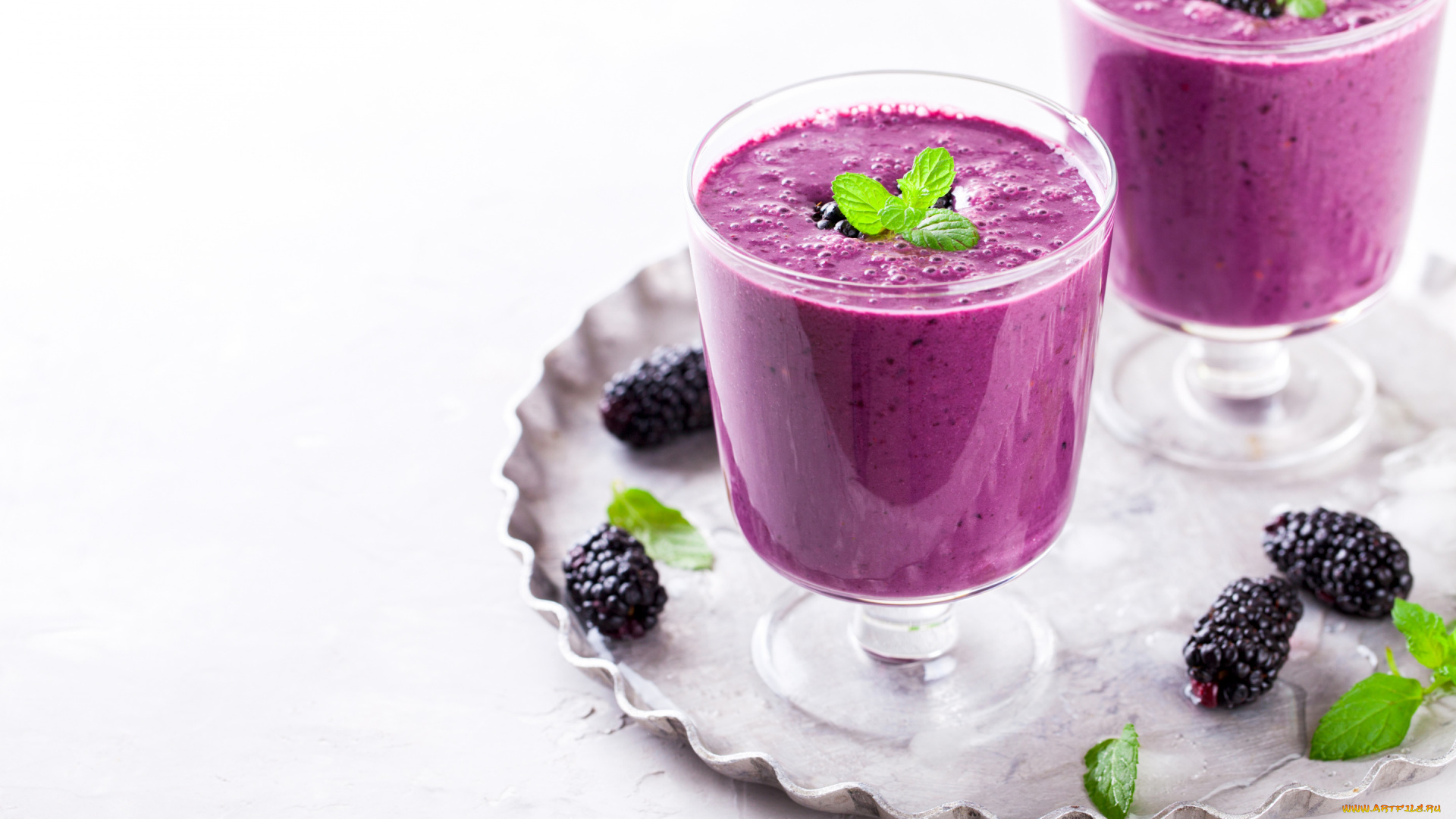 еда, мороженое, , десерты, ежевика, десерт, мята