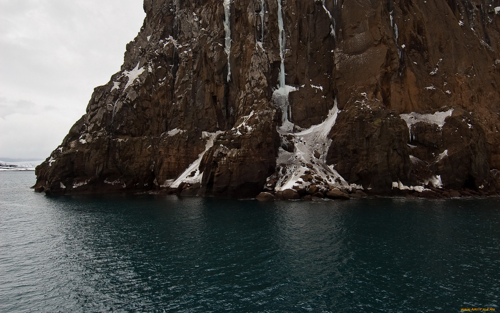 природа, побережье, скала, море