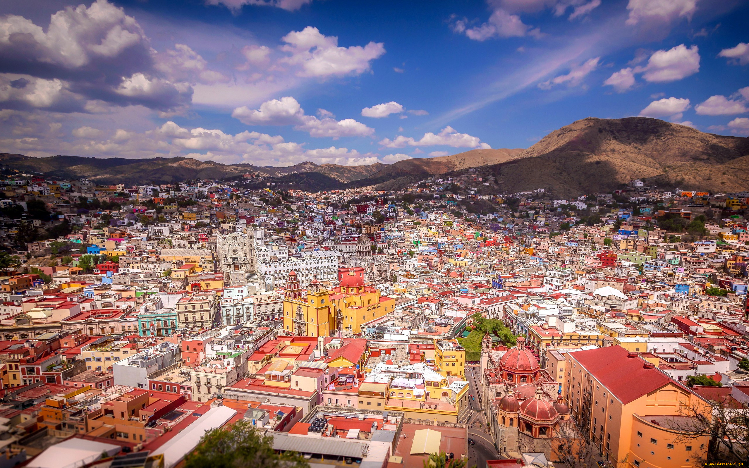 guanajuato, mexico, города, -, панорамы
