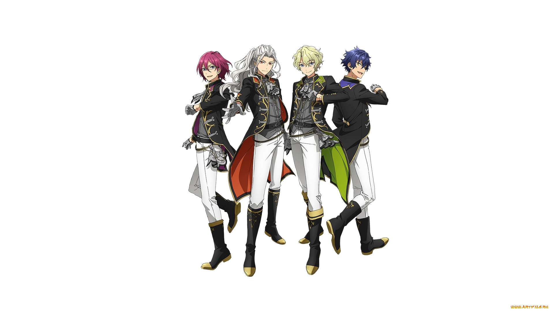 аниме, ensemble, stars, ансамбль, звёзд