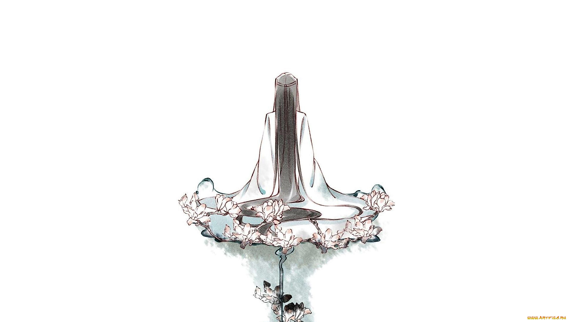 аниме, mo, dao, zu, shi, лань, ванцзи, цветы