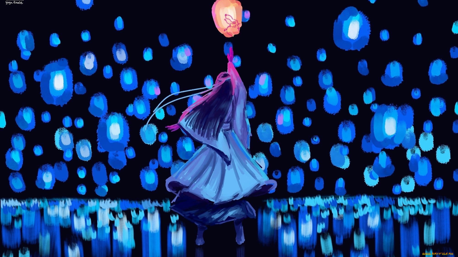 аниме, mo, dao, zu, shi, лань, ванцзи, фонари