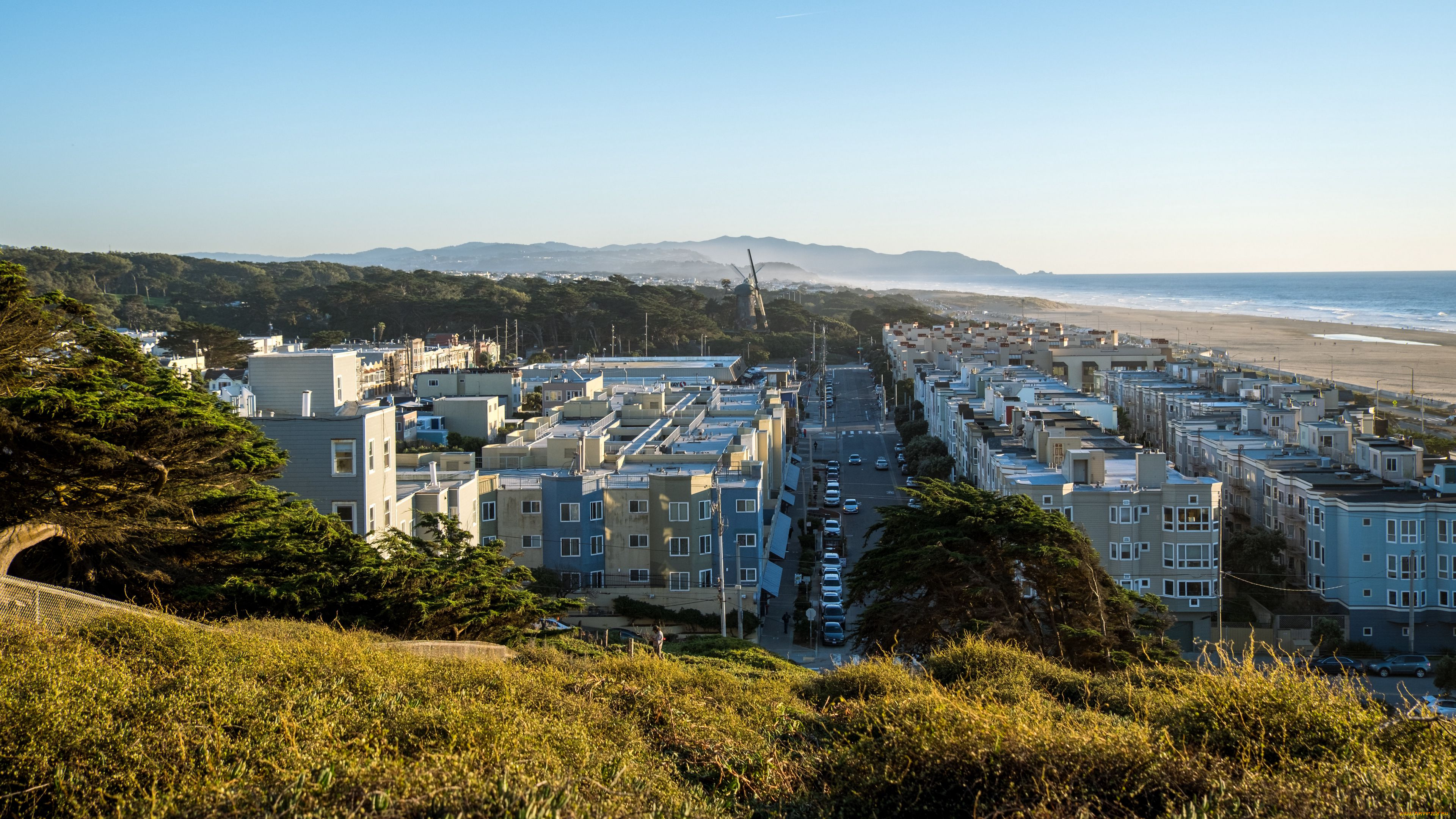 города, сан-франциско, , сша, здания, город, побережье, вид, лето, сан, франциско, улица, автор, sharon, mollerus