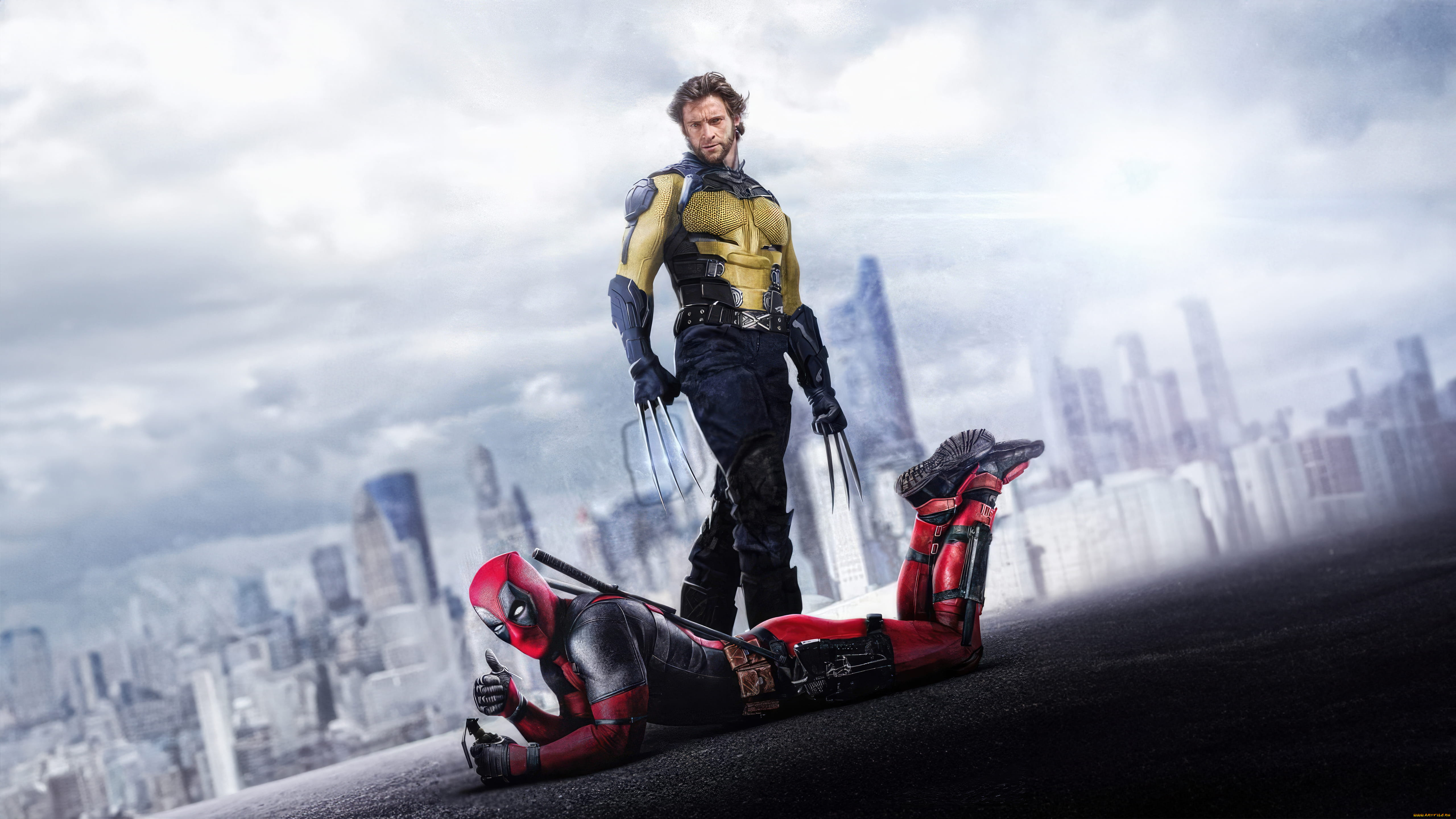 кино, фильмы, deadpool, 3, дэдпул, третья, часть, unbreakable, bonds, wolverine, deadpool, 3, 2024, movies, hugh, jackman, superheroes, artist, artwork, digital, art