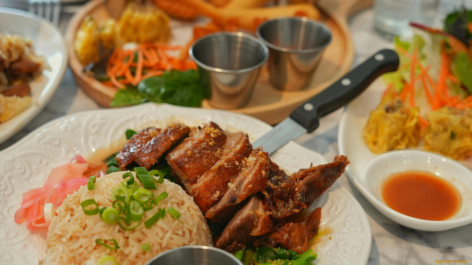 еда, мясные, блюда, рис, мясо, соус