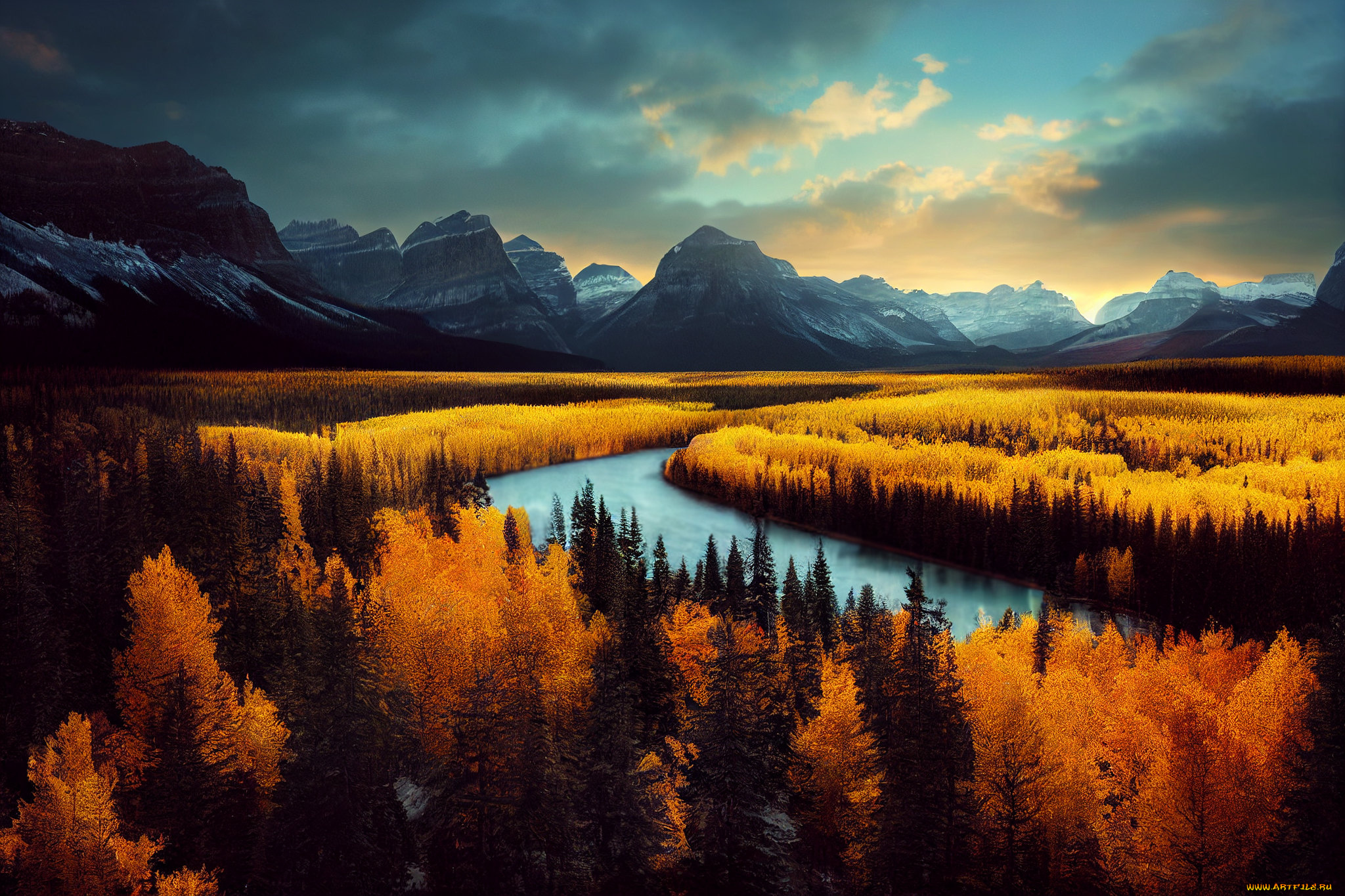 разное, компьютерный, дизайн, пейзаж