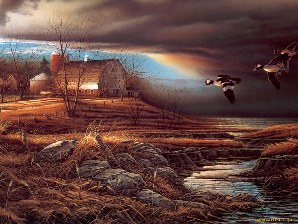 рисованные, животные