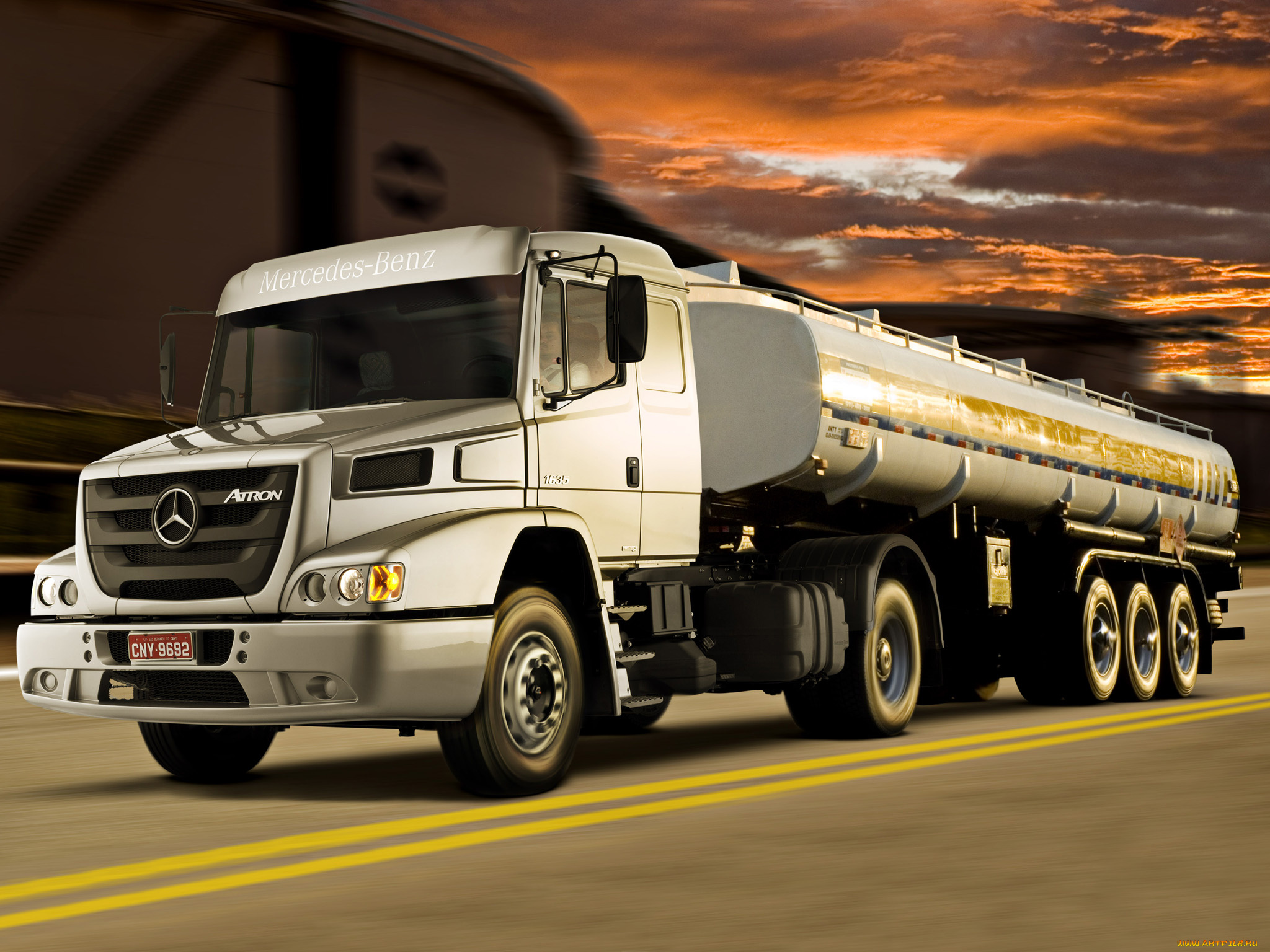 автомобили, mercedes, trucks, atron