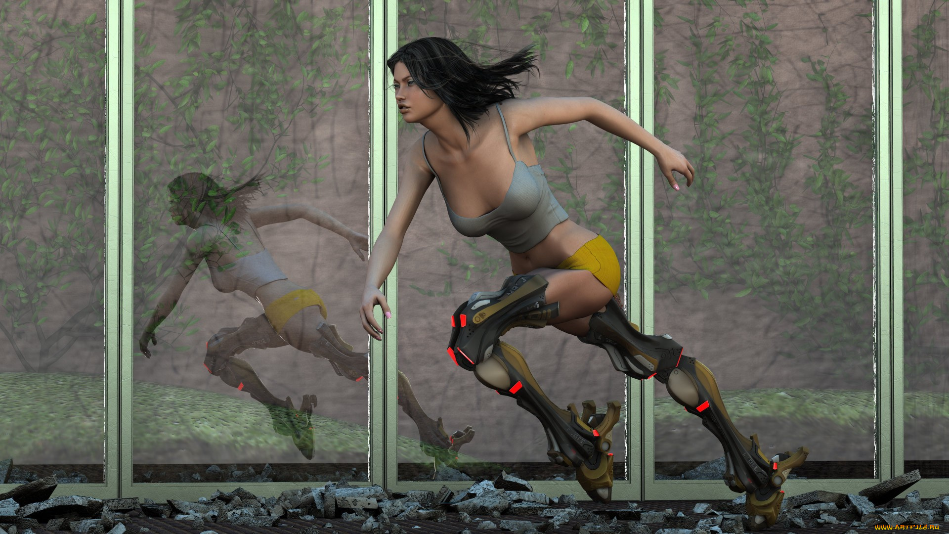 3д, графика, creatures, существа, девушка