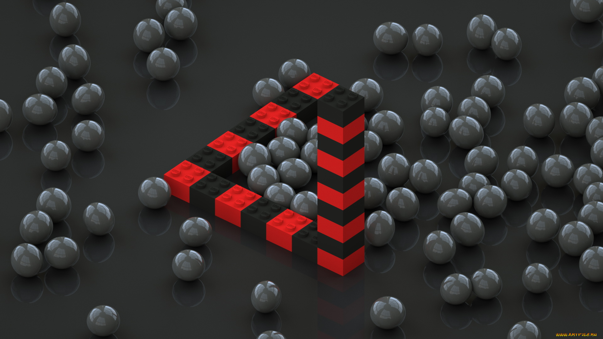 3д, графика, шары, фон, цвета, узор