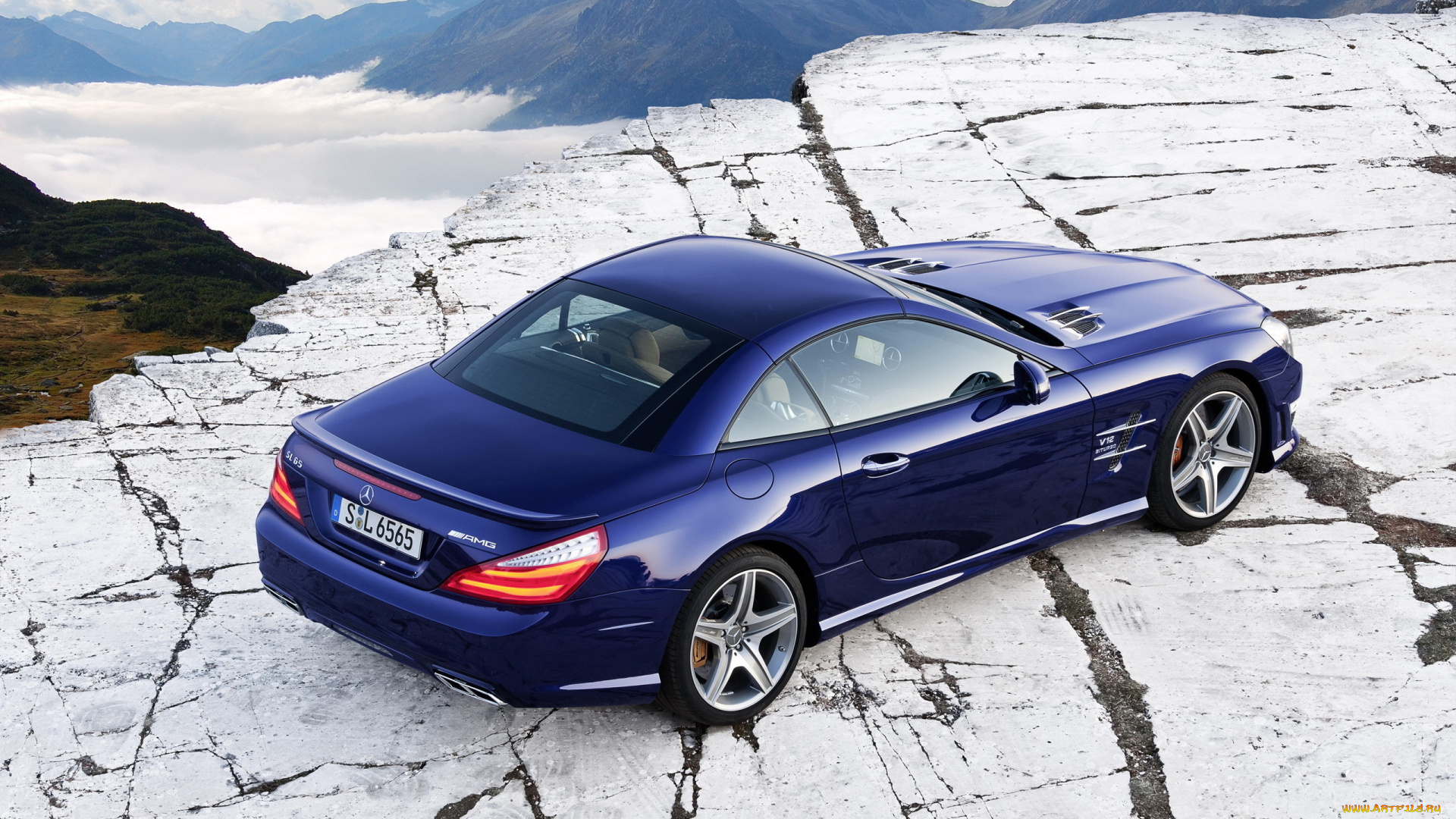 автомобили, mercedes, benz, васильковый, площадка, скала, панорама, горы